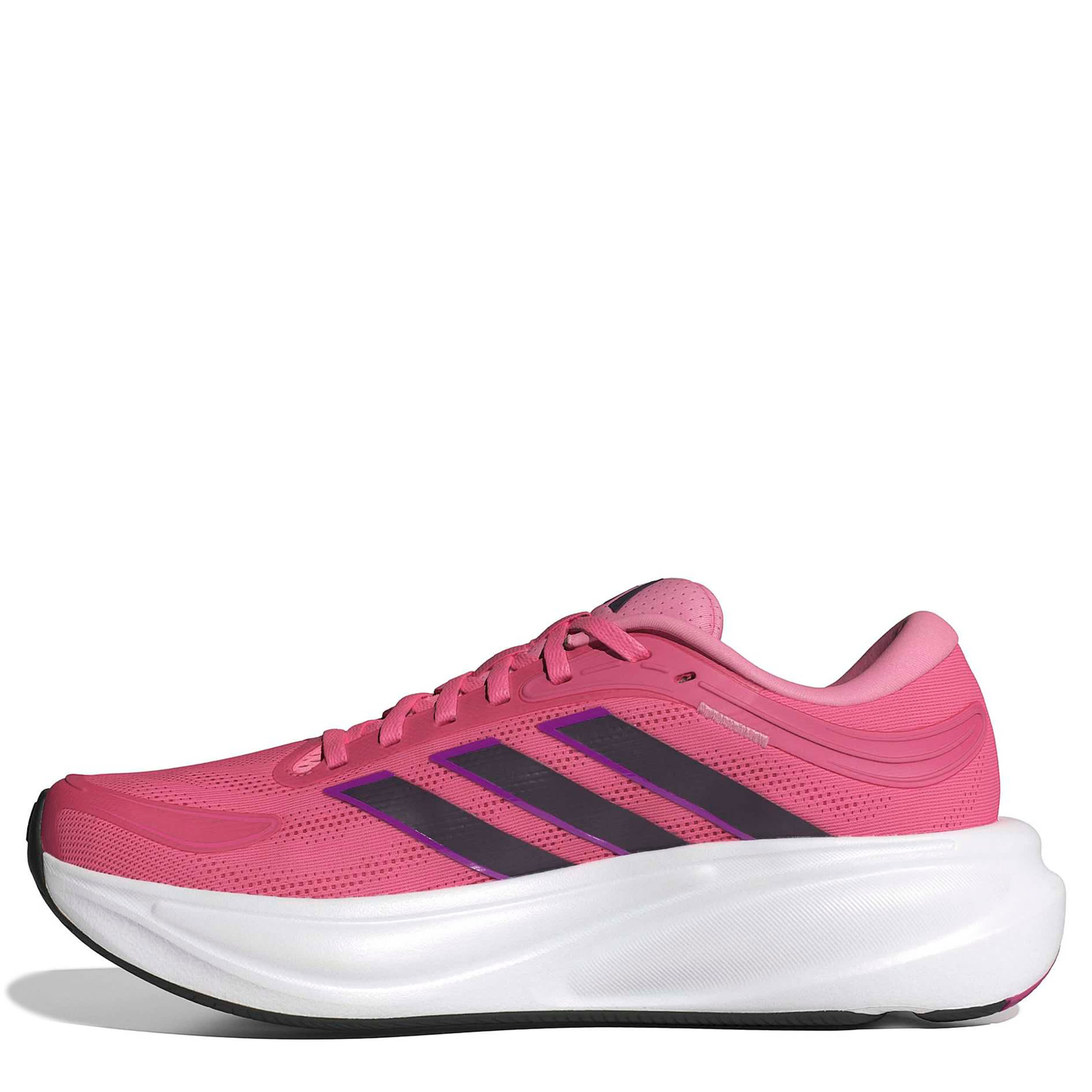 ADIDAS-WOMENS RESPONSE 2 RUNNING SHOE-FUSCHIA & PURPLE