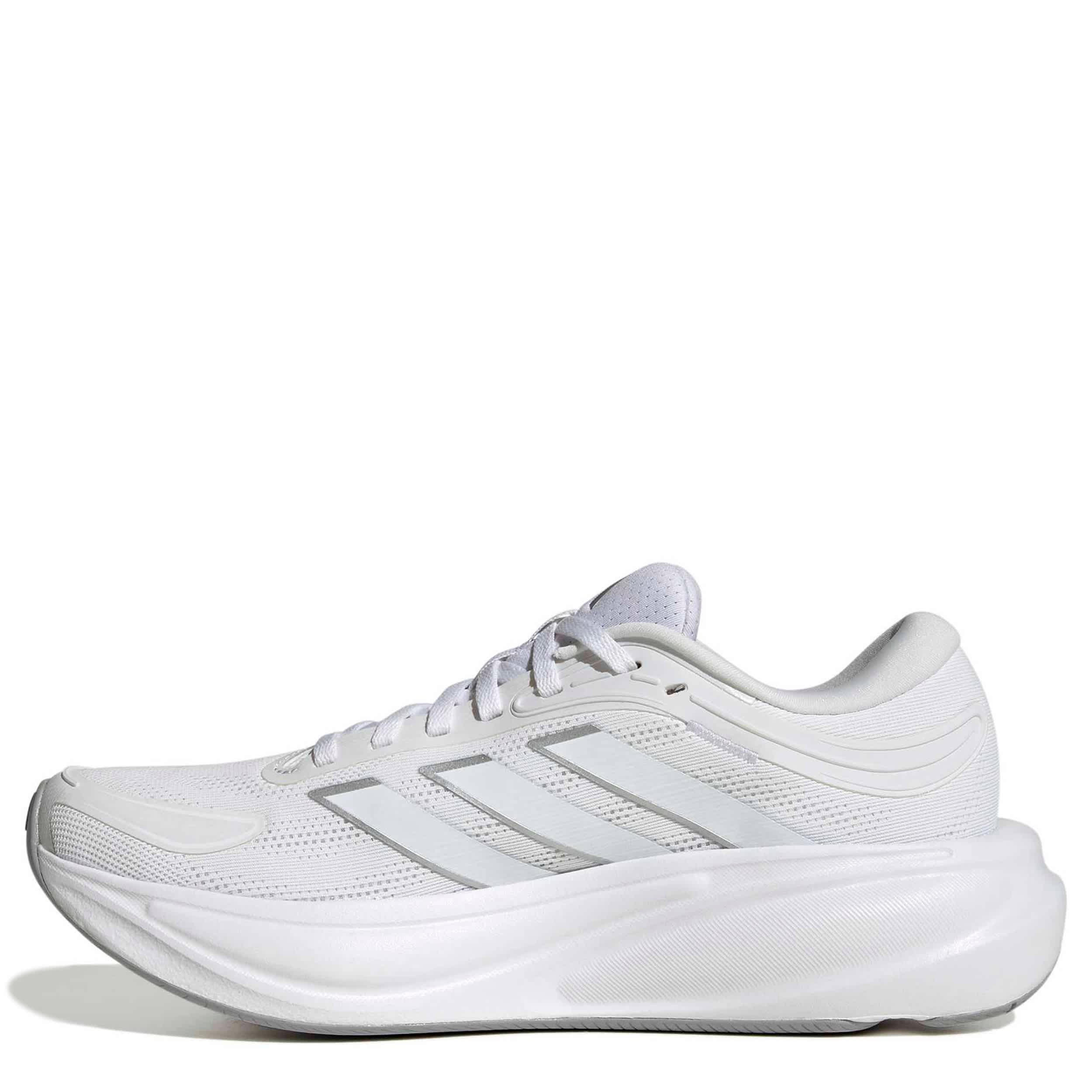 ADIDAS-WOMENS RESPONSE 2 RUNNING SHOE-WHITE & MED METALLIC