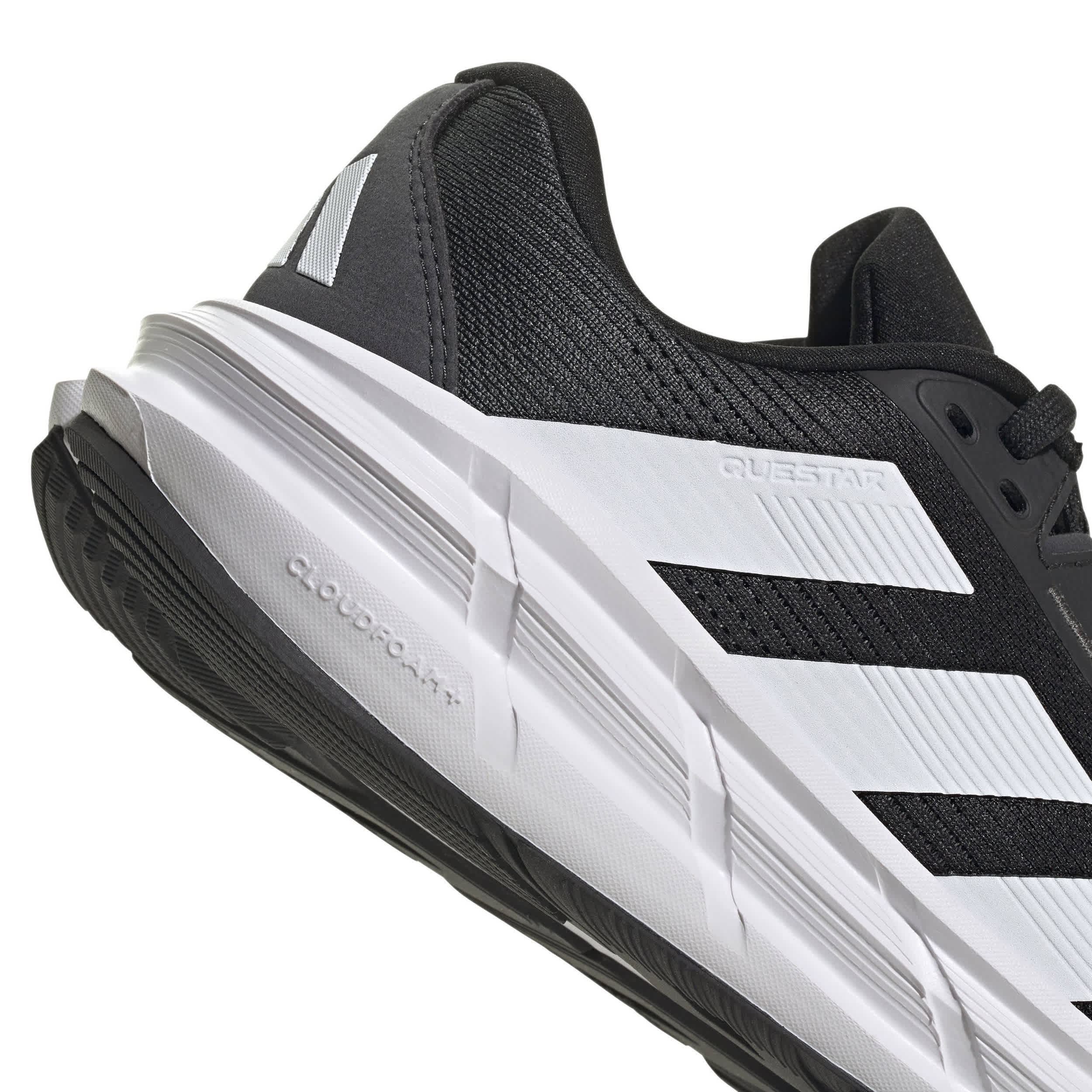 ADIDAS-WOMENS QUESTAR 3 RUNNING SHOE-BLACK & WHITE