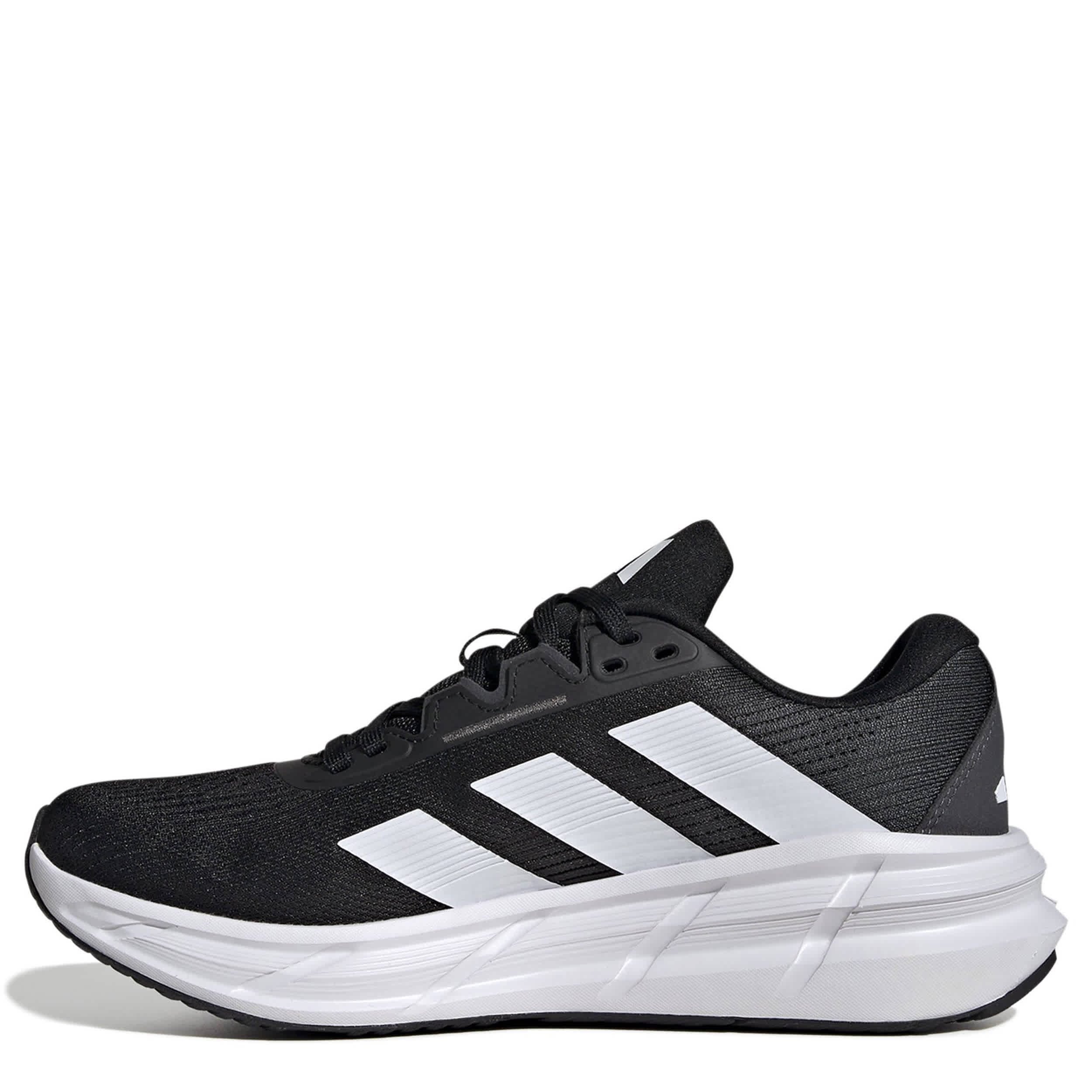 ADIDAS-WOMENS QUESTAR 3 RUNNING SHOE-BLACK & WHITE