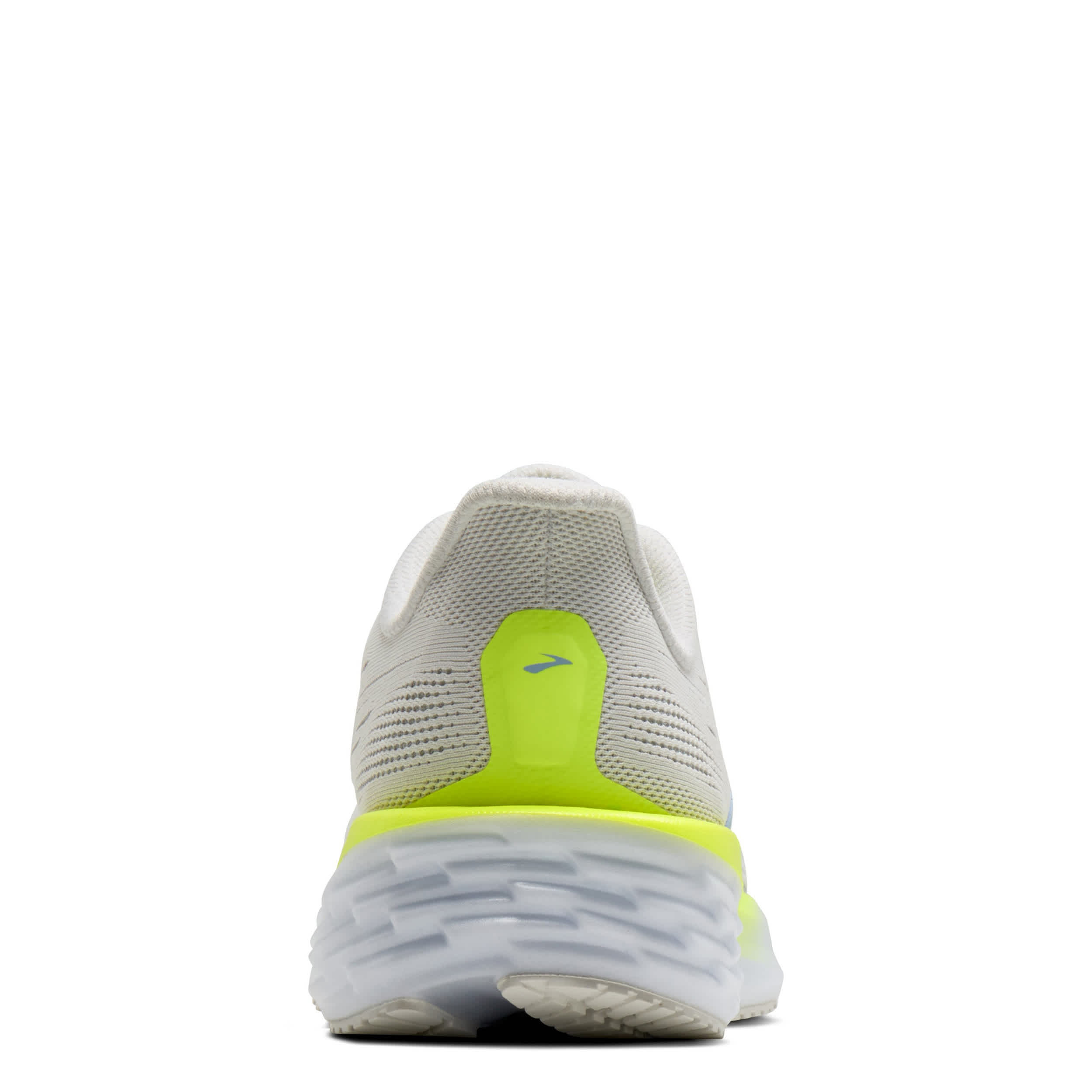 BROOKS-WOMENS LAUNCH 12 RUNNING SHOE-WHITE & LIGHT BLUE
