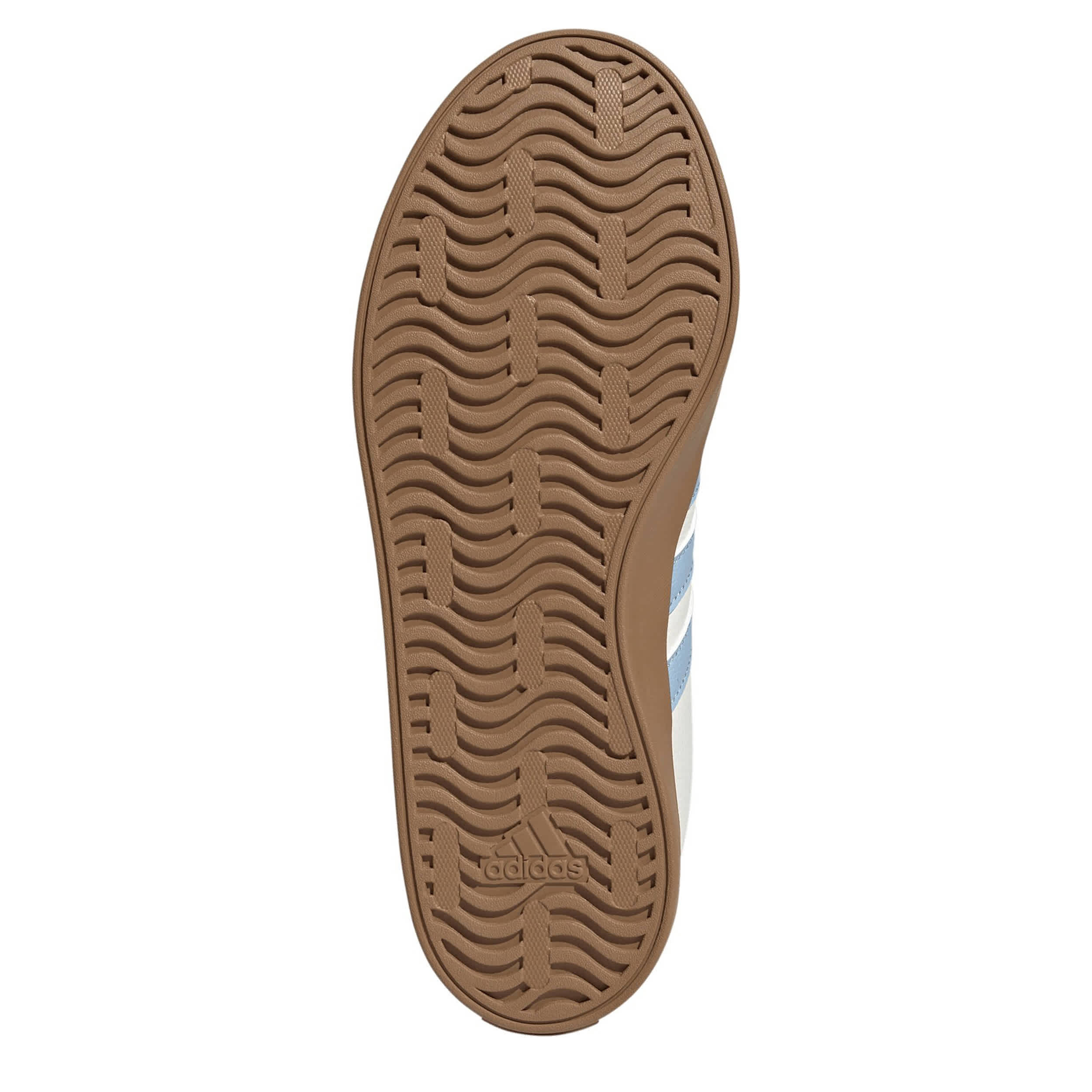 ADIDAS-WOMENS VL COURT 3.0 SNEAKER-WHITE & LIGHT BLUE