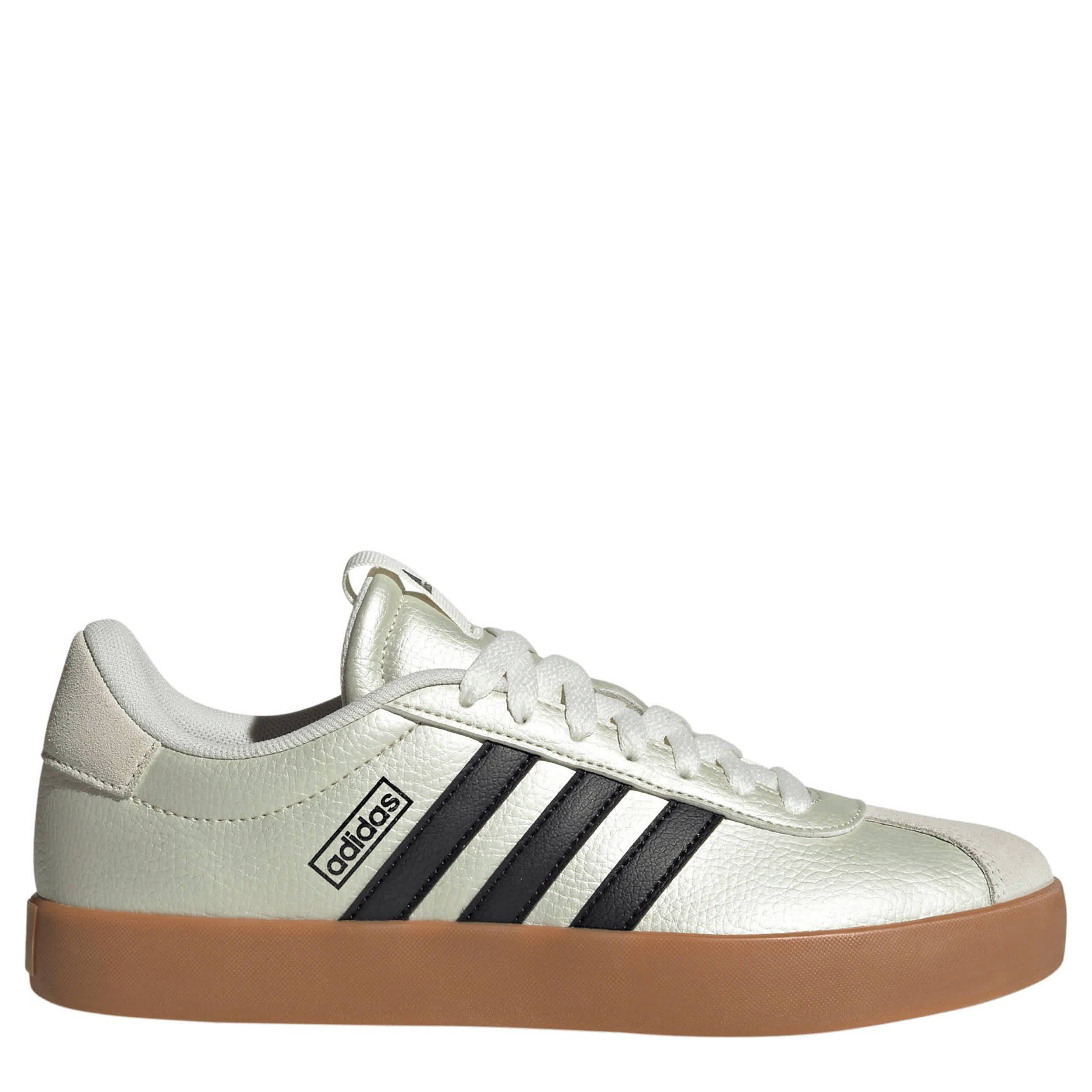 ADIDAS-WOMENS VL COURT 3.0 SNEAKER-GOLD & BLACK