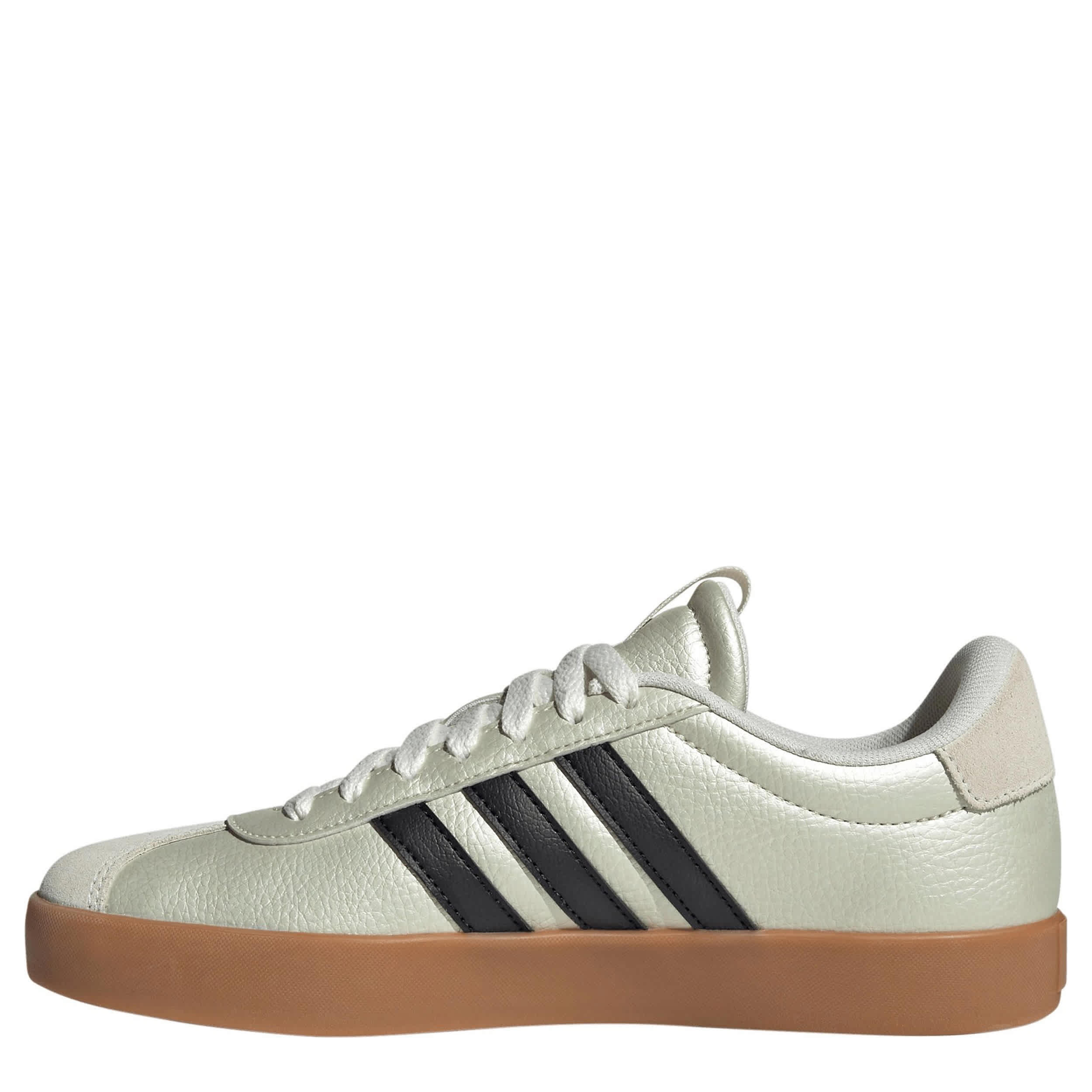 ADIDAS-WOMENS VL COURT 3.0 SNEAKER-GOLD & BLACK