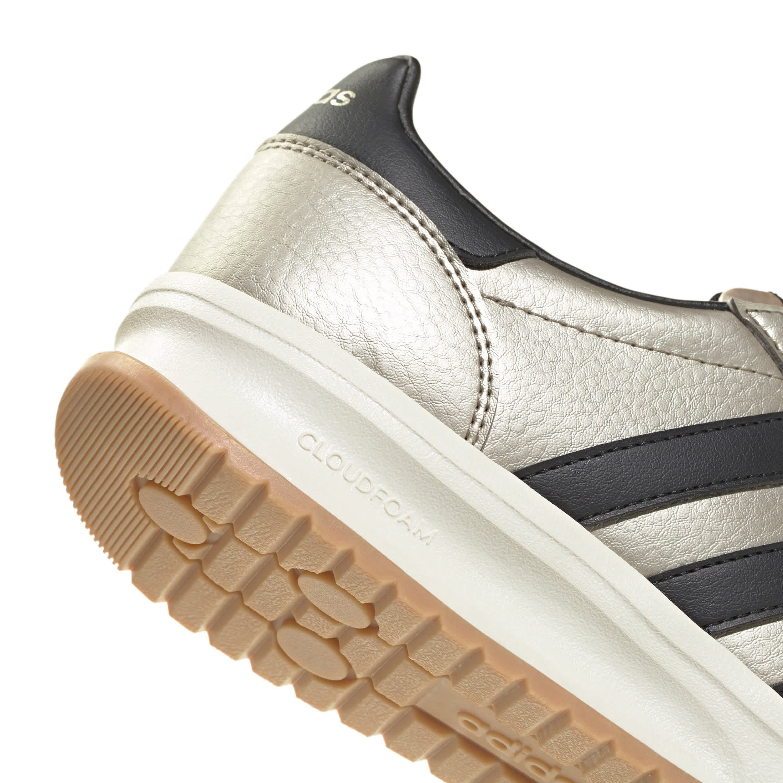 ADIDAS-WOMENS RUN 70S 2-0-MED METALLIC & BLACK