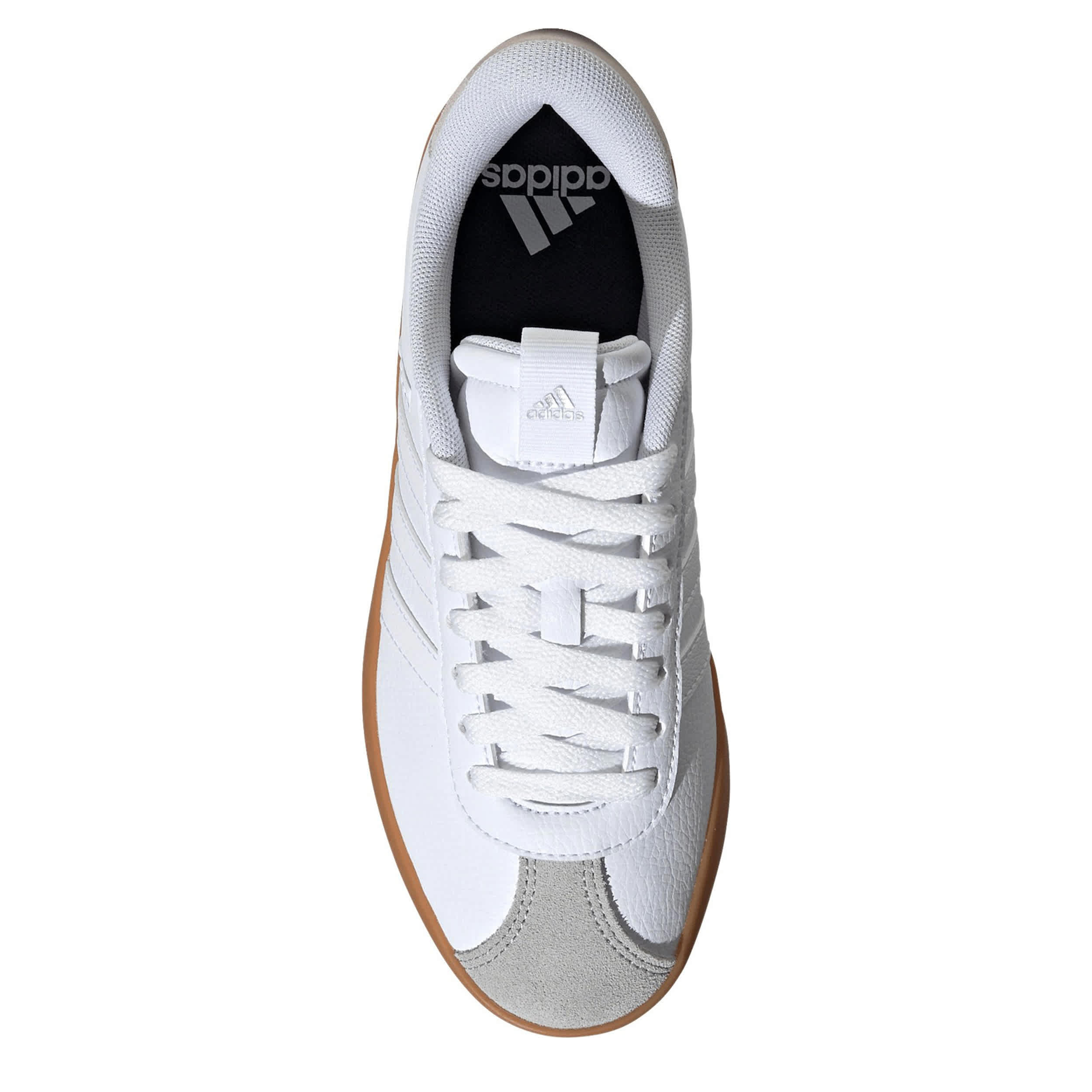 ADIDAS-WOMENS VL COURT 3-0-WHITE & WHITE
