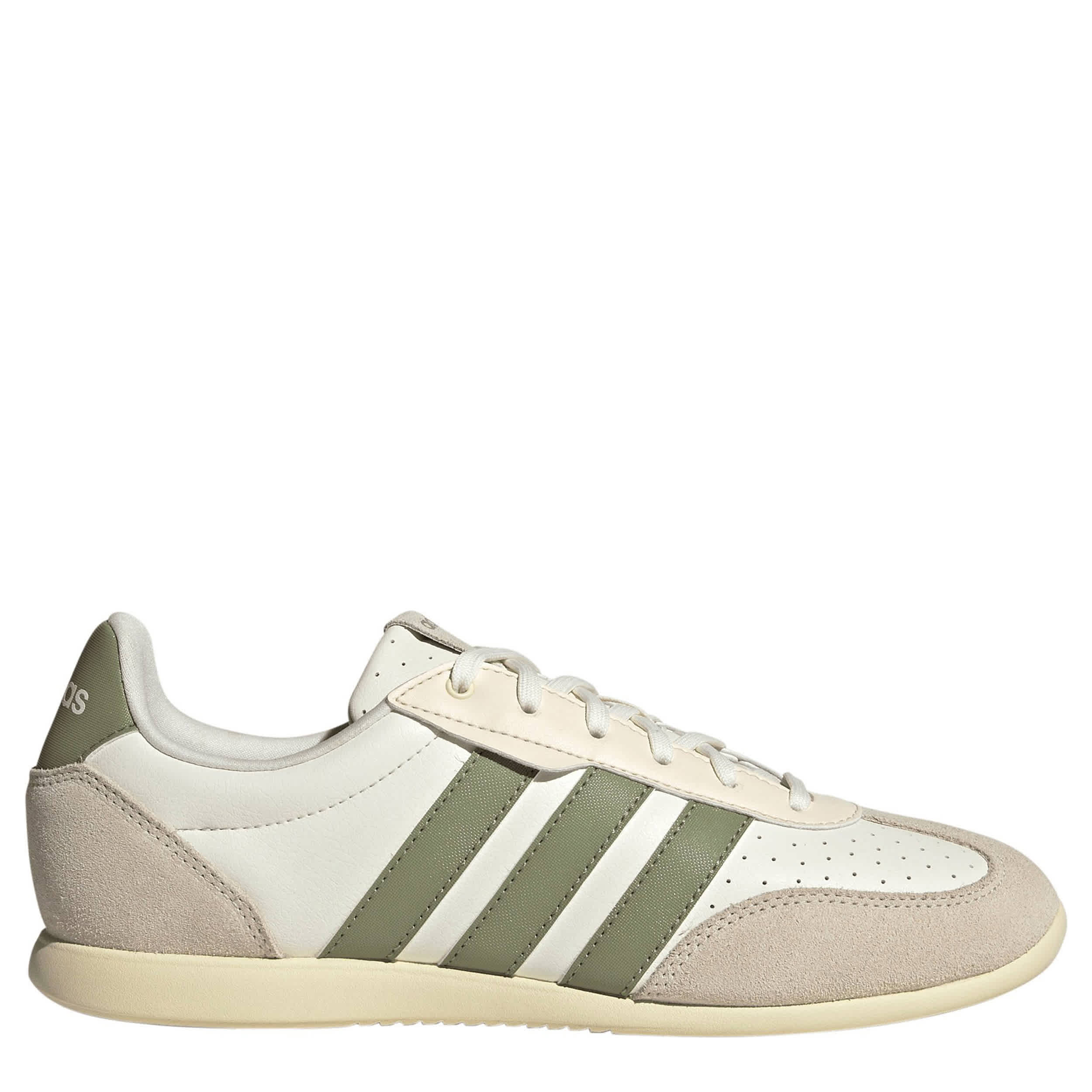 ADIDAS-WOMENS BARREDA LO-OFF WHITE & GREEN