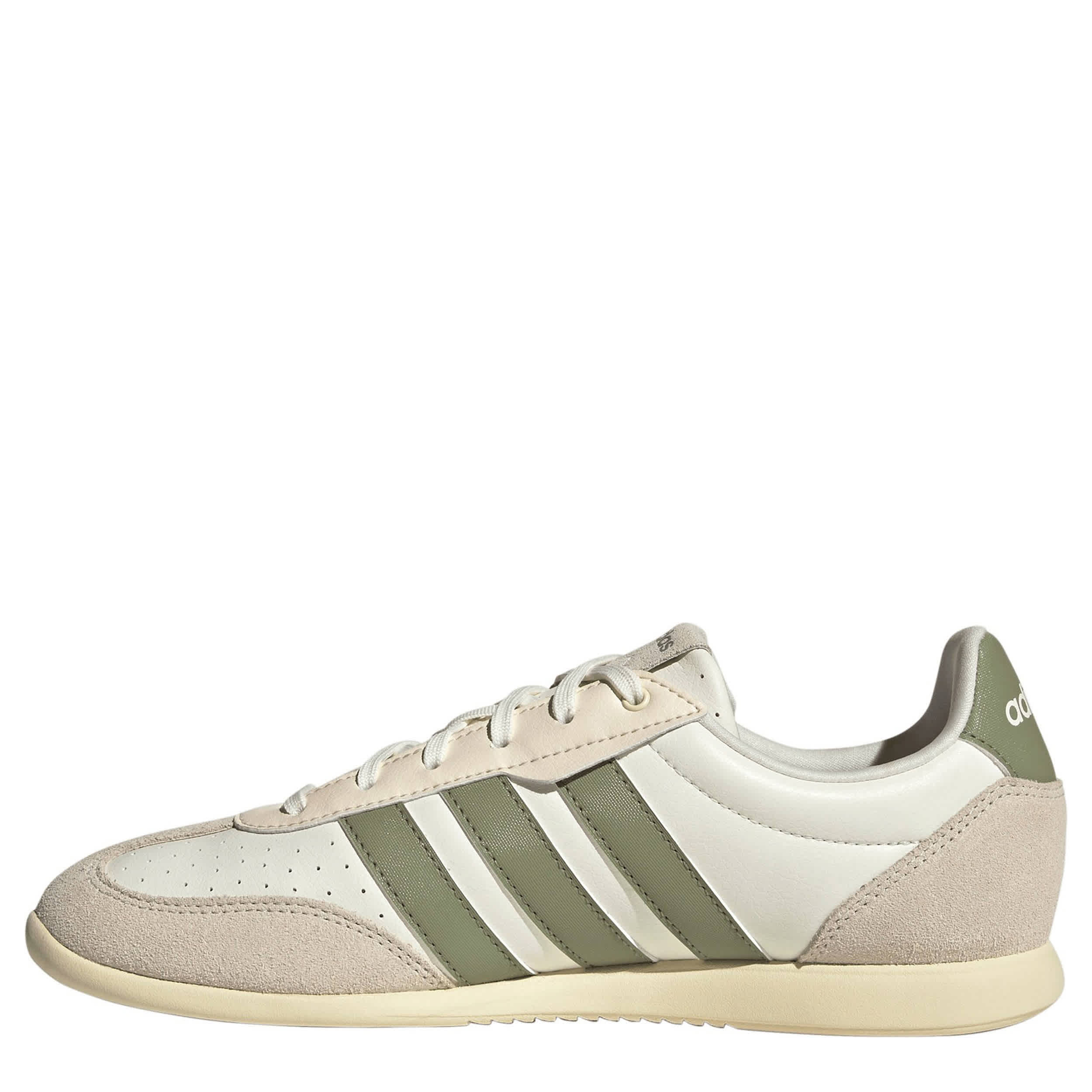 ADIDAS-WOMENS BARREDA LO-OFF WHITE & GREEN