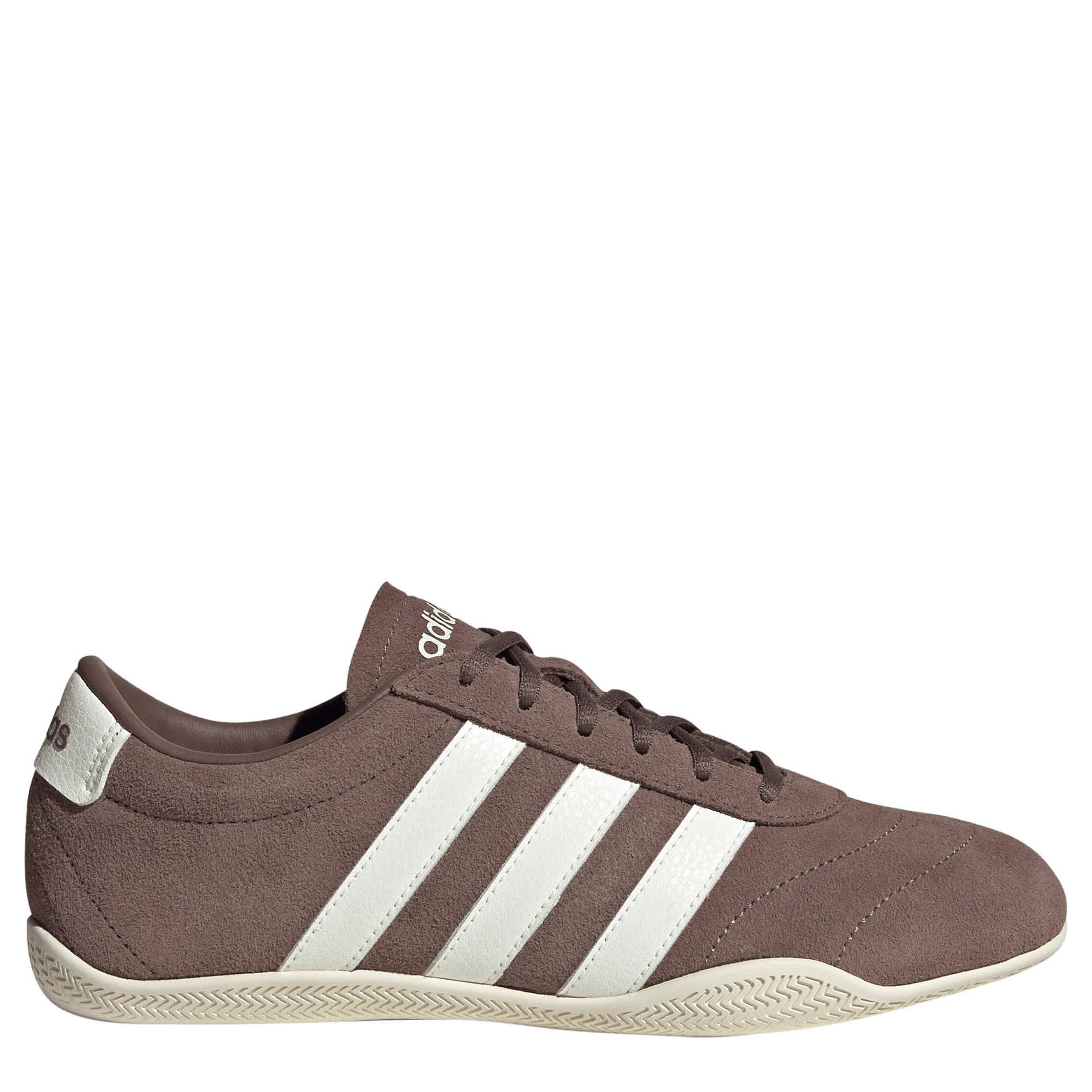 ADIDAS-WOMENS GRAND COURT LO-BROWN & OFF WHITE
