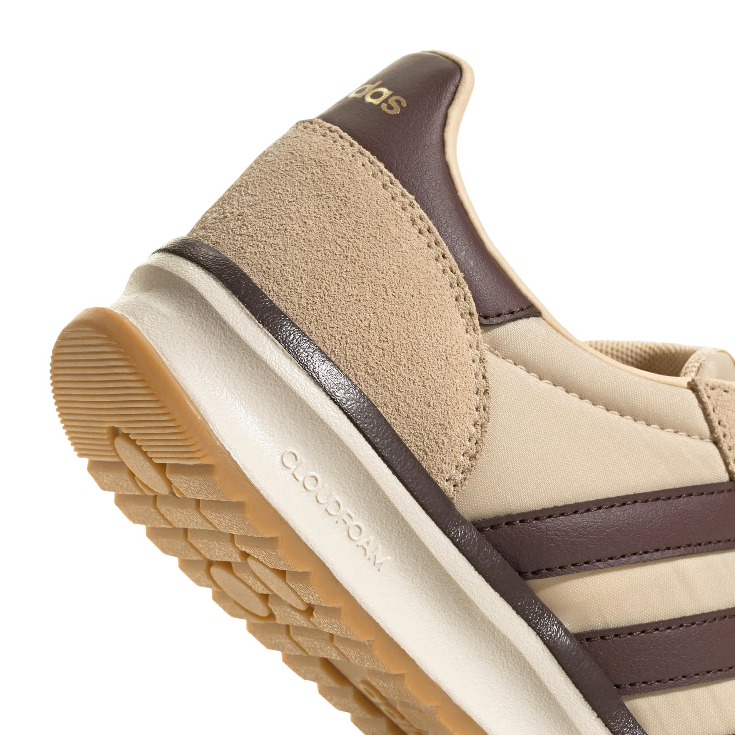 ADIDAS-WOMENS RUN 70S 2-0-SAND & DARK BROWN