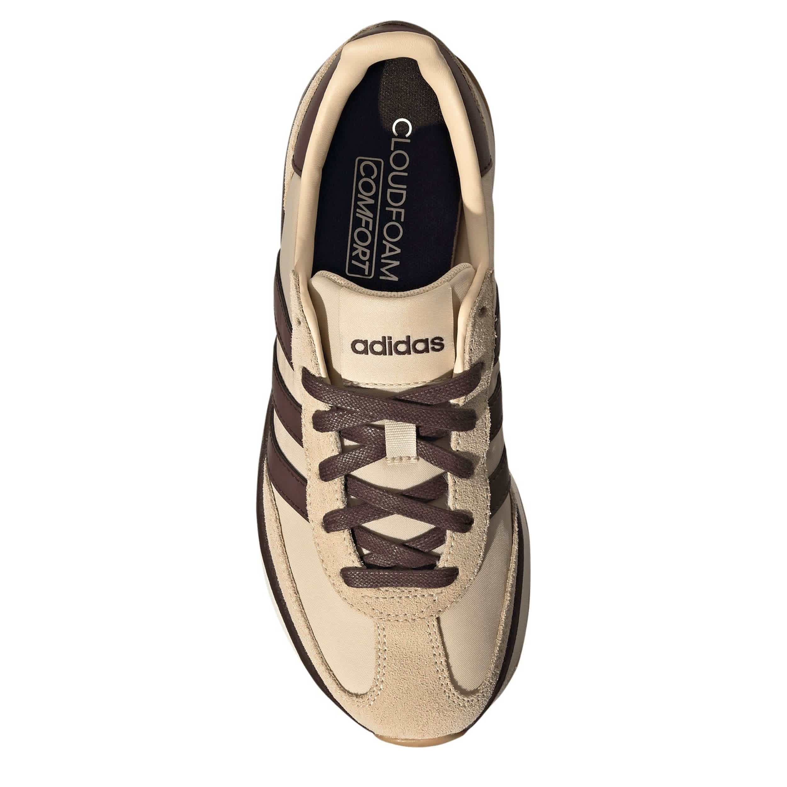 ADIDAS-WOMENS RUN 70S 2-0-SAND & DARK BROWN