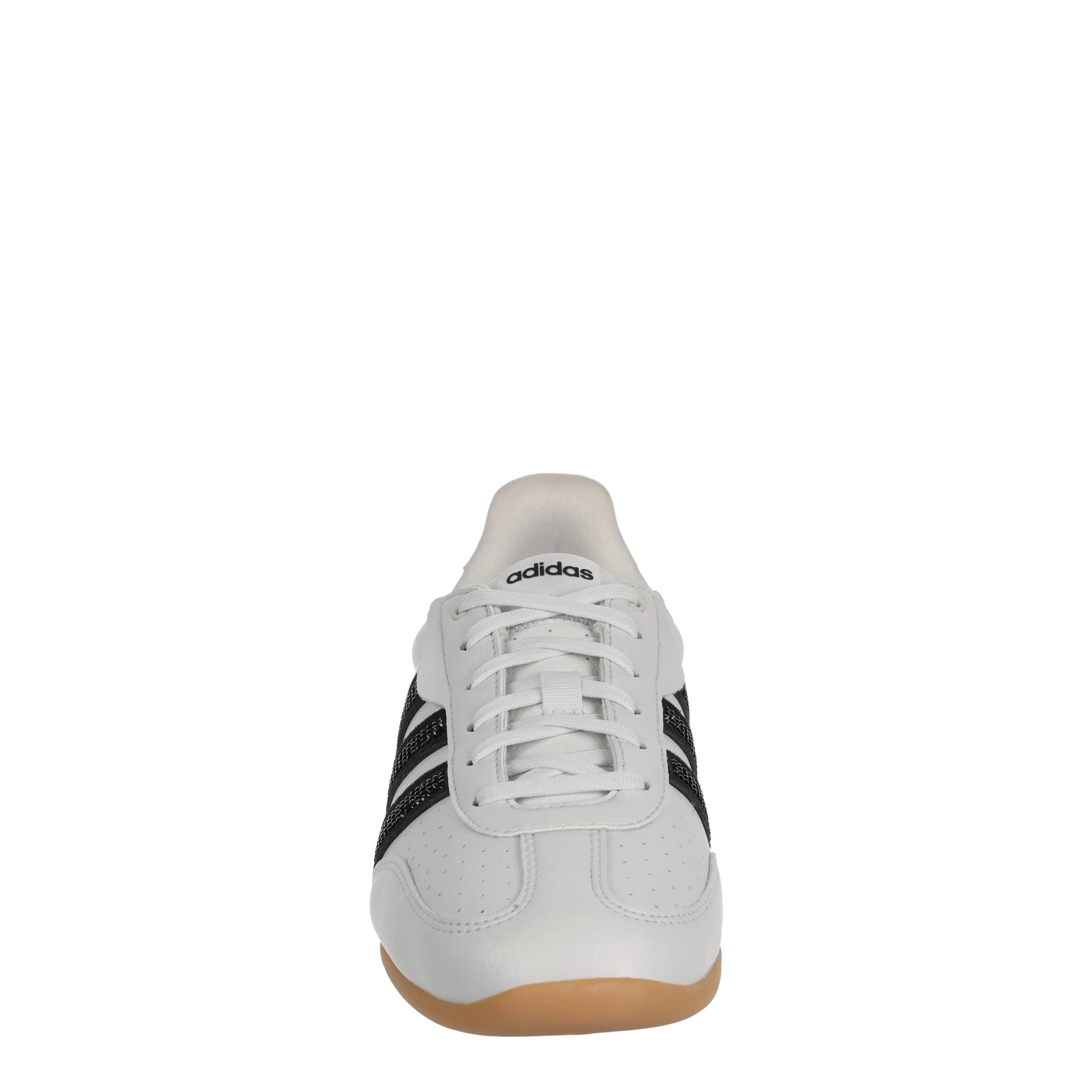 ADIDAS-WOMENS BARREDA LO SNEAKER-WHITE & BLACK