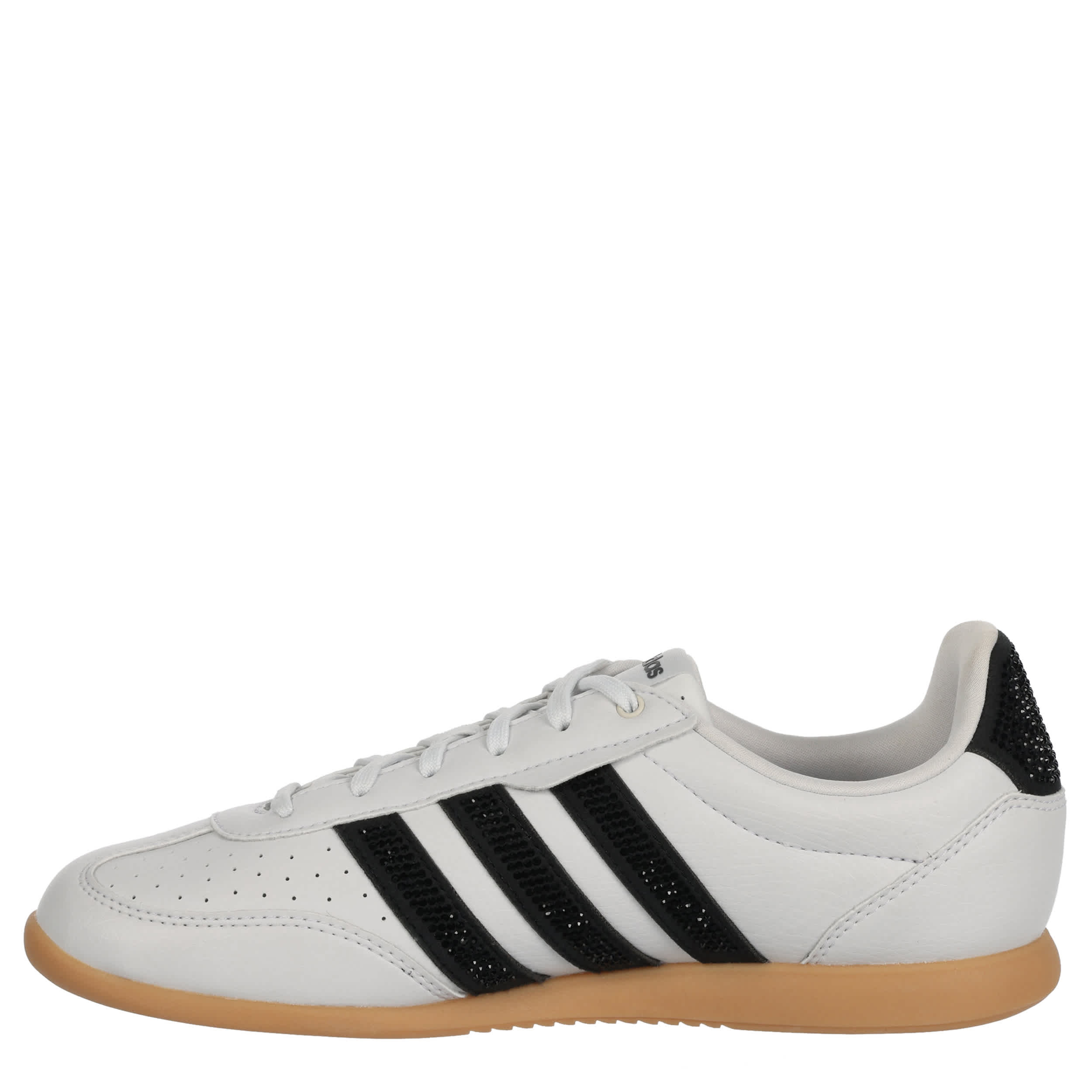 ADIDAS-WOMENS BARREDA LO SNEAKER-WHITE & BLACK