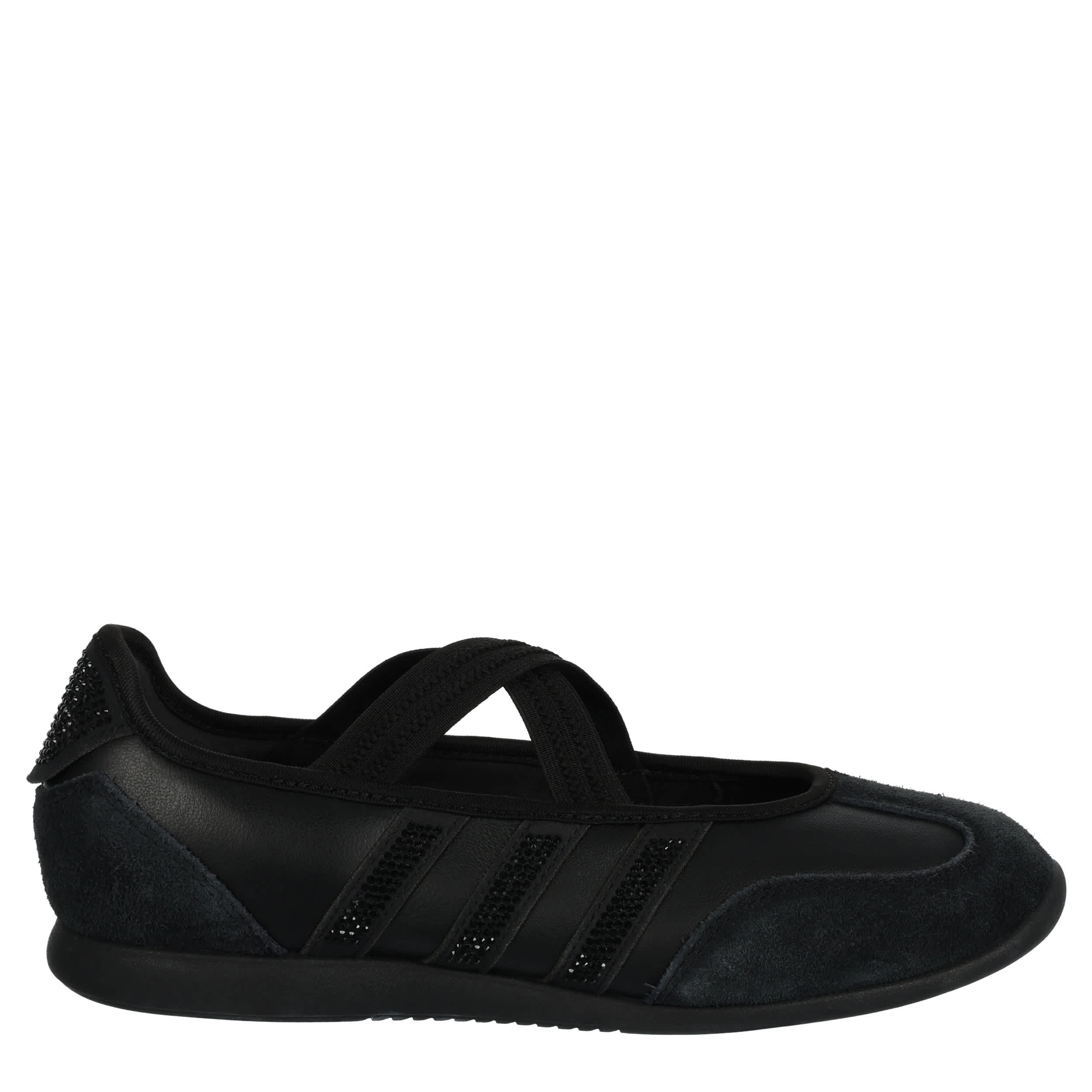 ADIDAS-WOMENS BARREDA MARY JANE SNEAKER-BLACK & BLACK