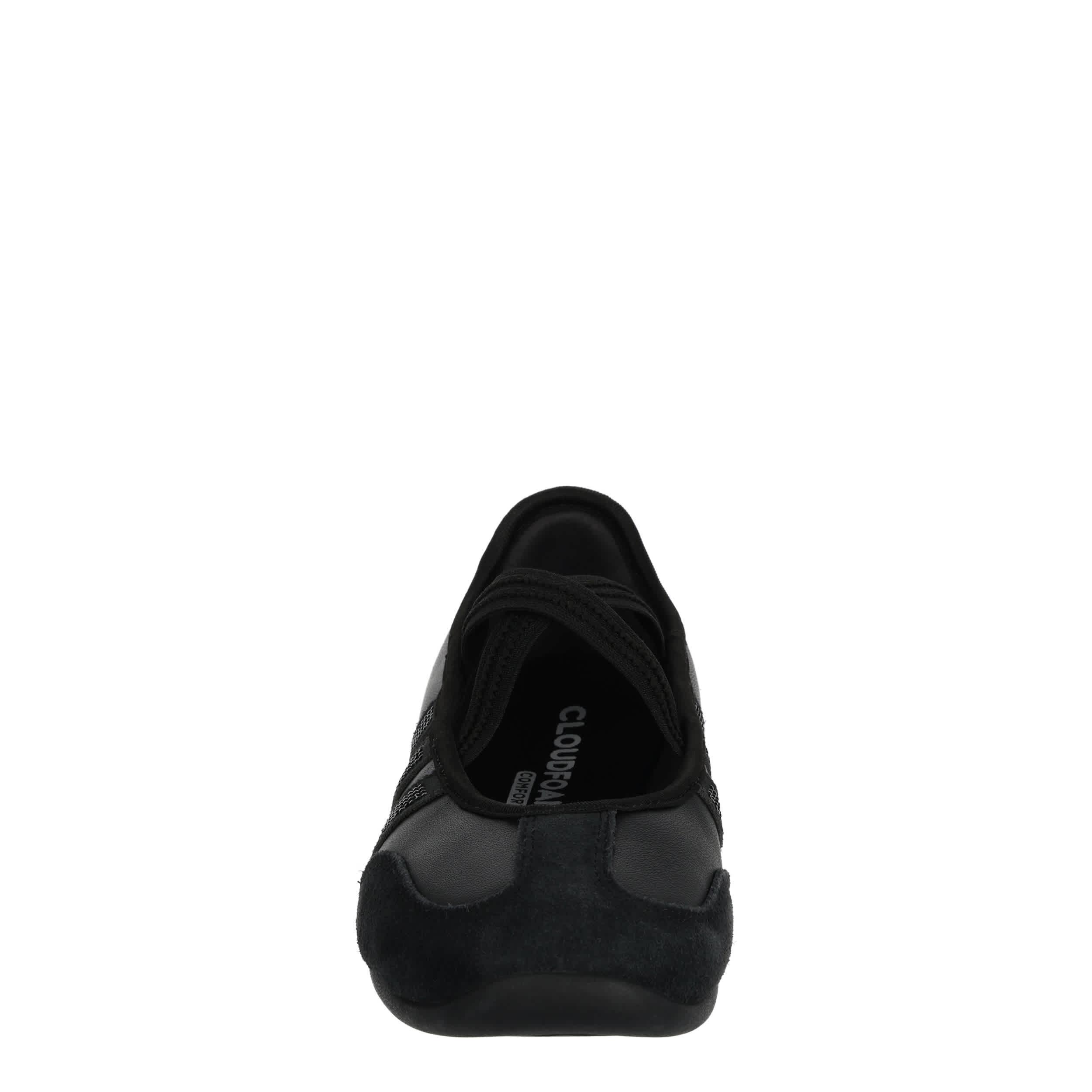 ADIDAS-WOMENS BARREDA MARY JANE SNEAKER-BLACK & BLACK