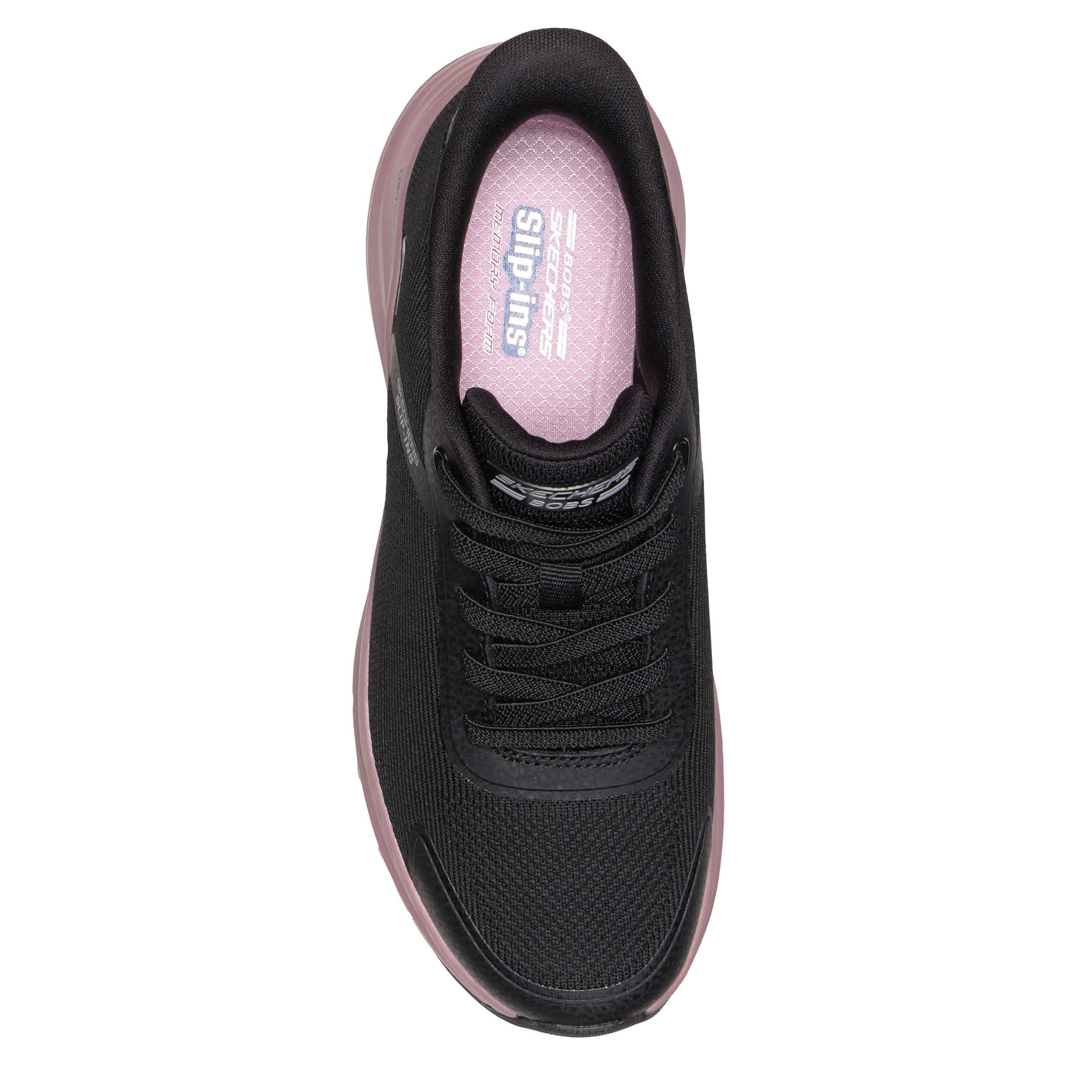 SKECHERS-WOMENS SLIP-INS INFINITY 2.0 SNEAKER-BLACK & PINK