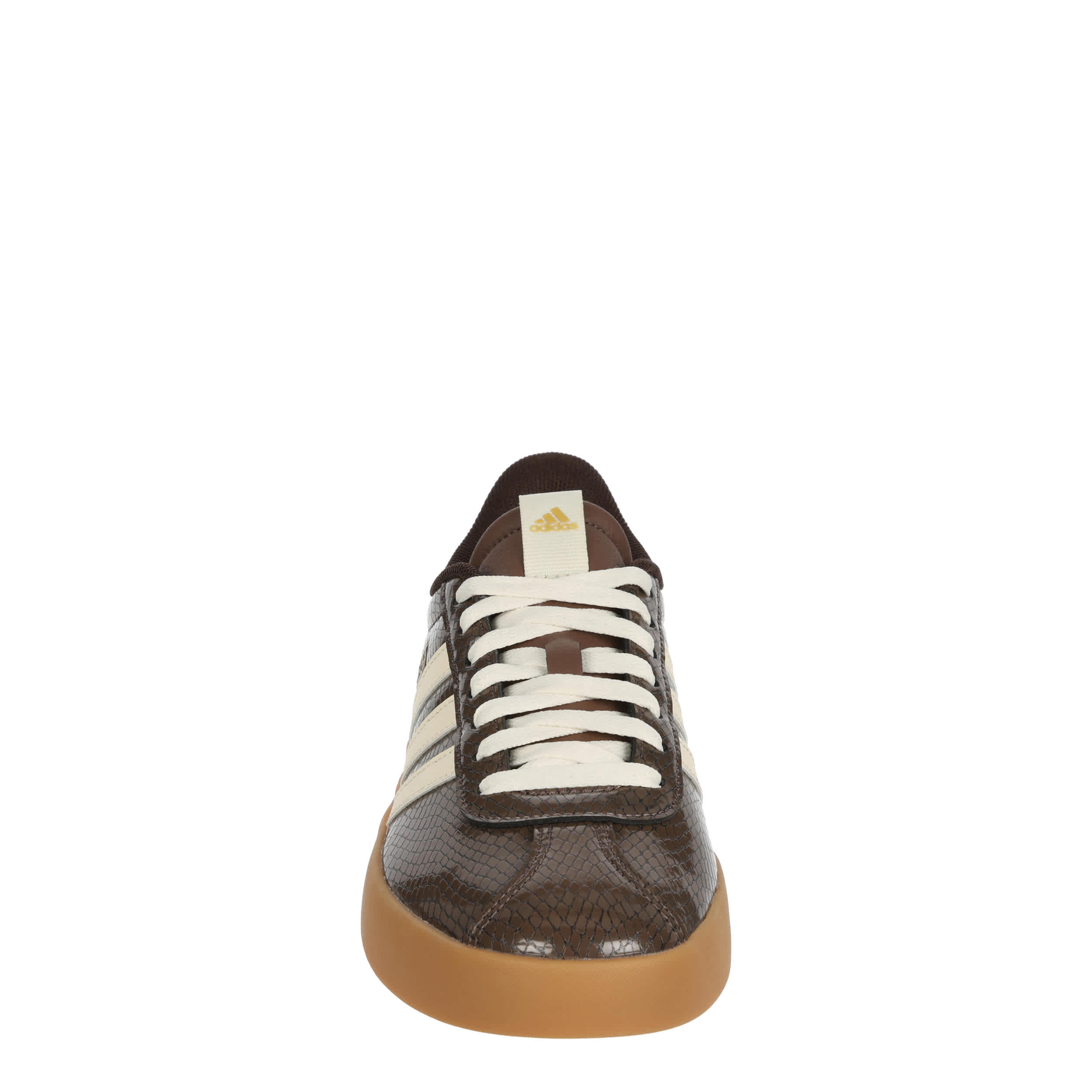 ADIDAS-WOMENS VL COURT 3.0 SNEAKER-BROWN & OFF WHITE