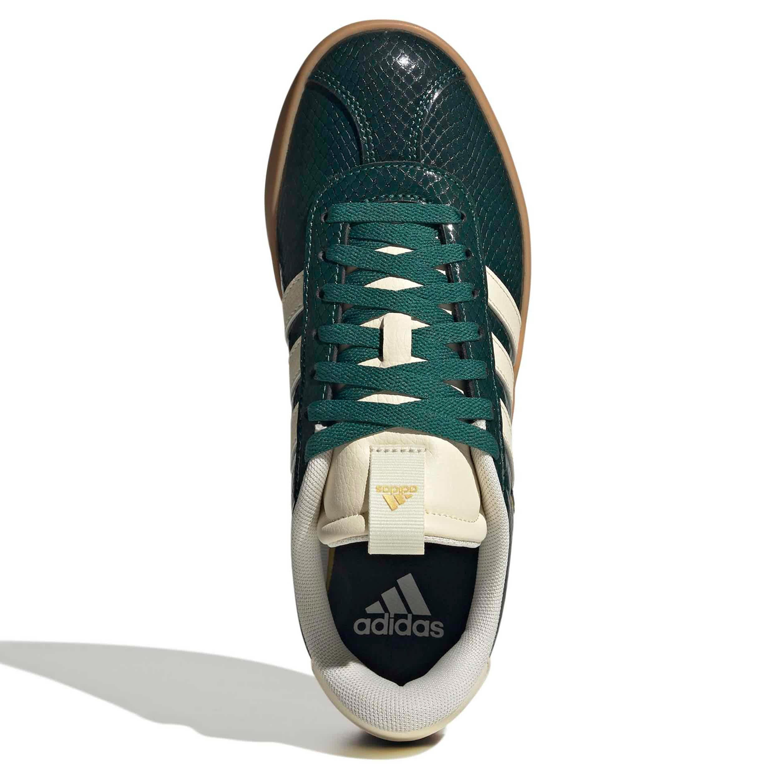 ADIDAS-WOMENS VL COURT 3.0 SNEAKER-GREEN & SNAKE