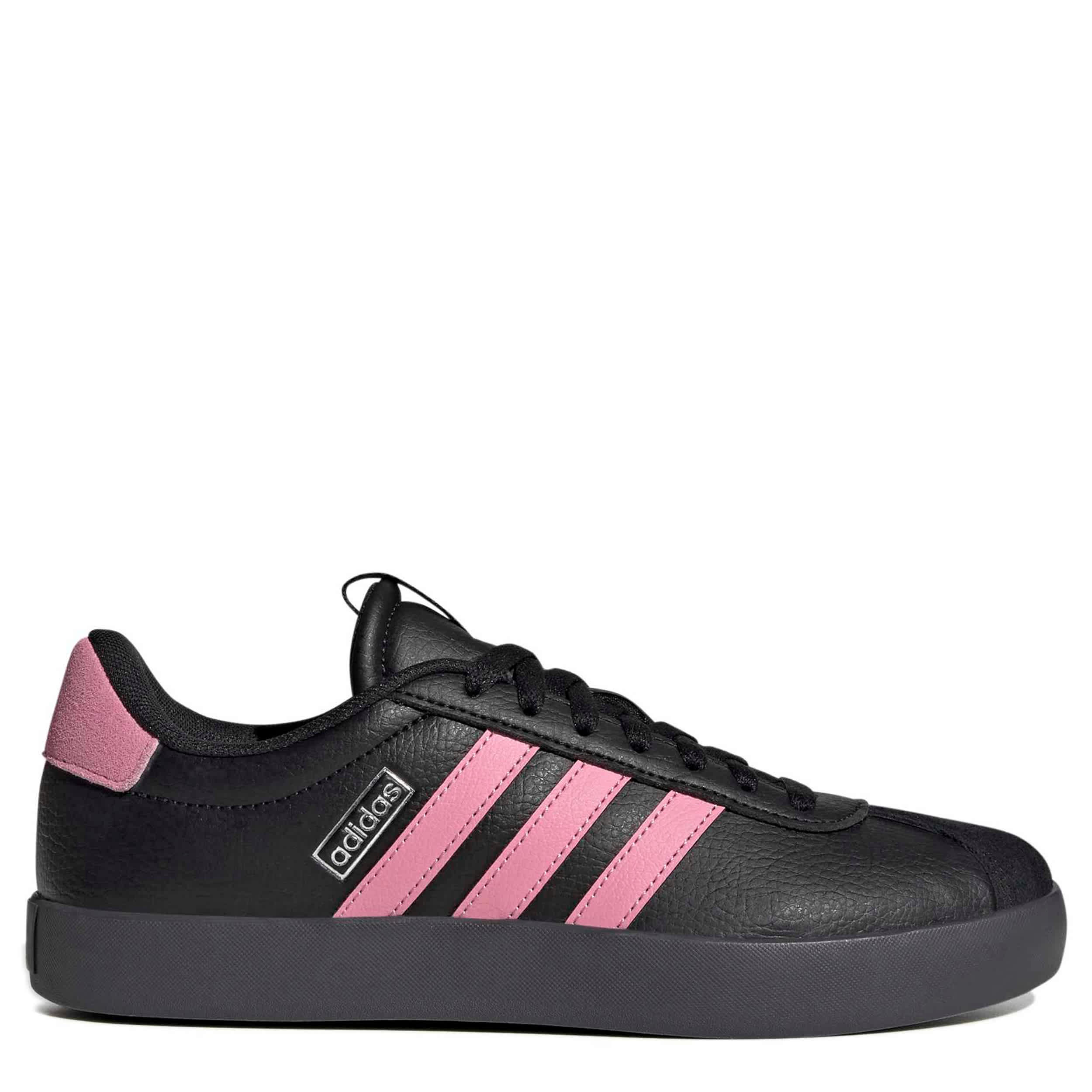 ADIDAS-WOMENS VL COURT 3.0 SNEAKER-BLACK & PINK