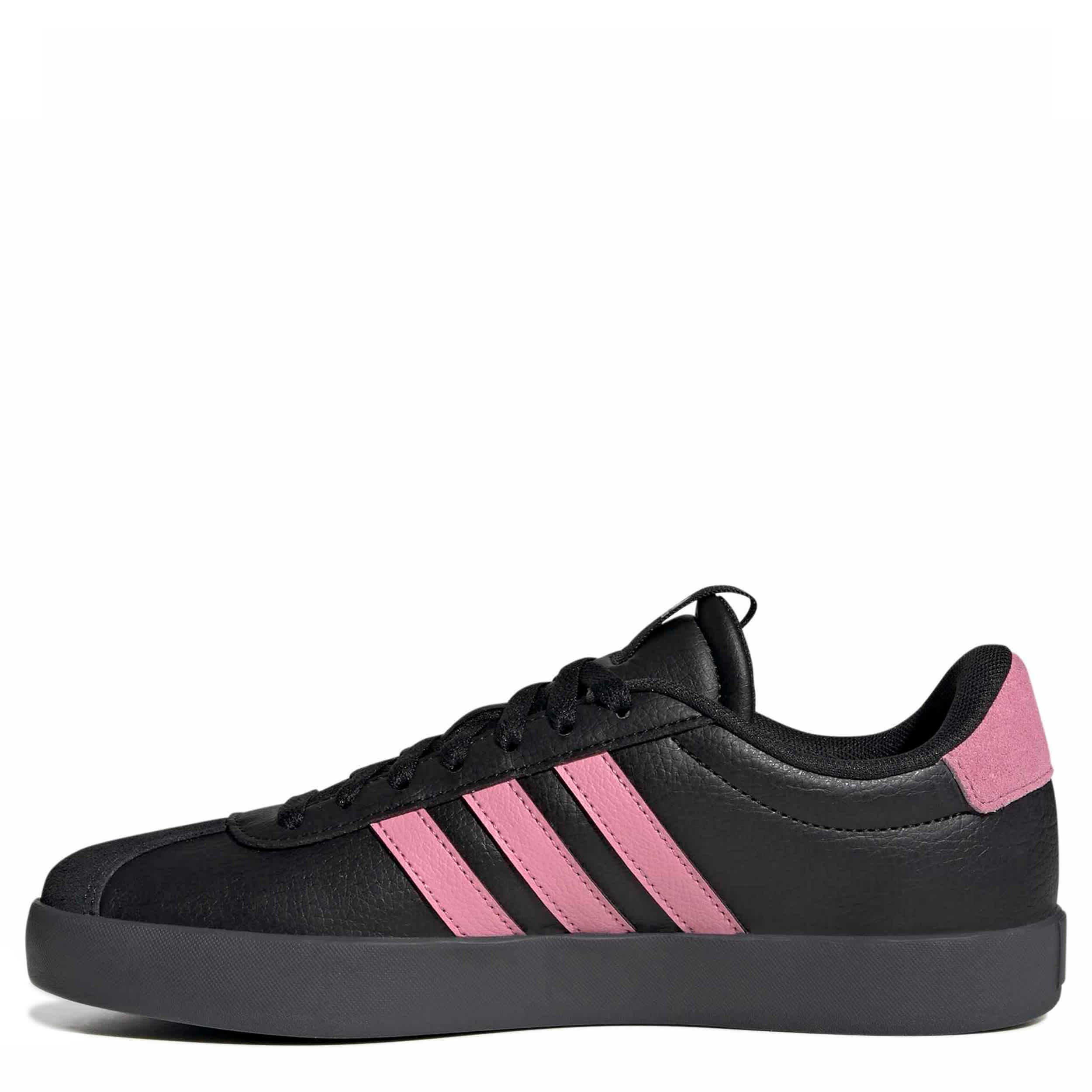 ADIDAS-WOMENS VL COURT 3.0 SNEAKER-BLACK & PINK