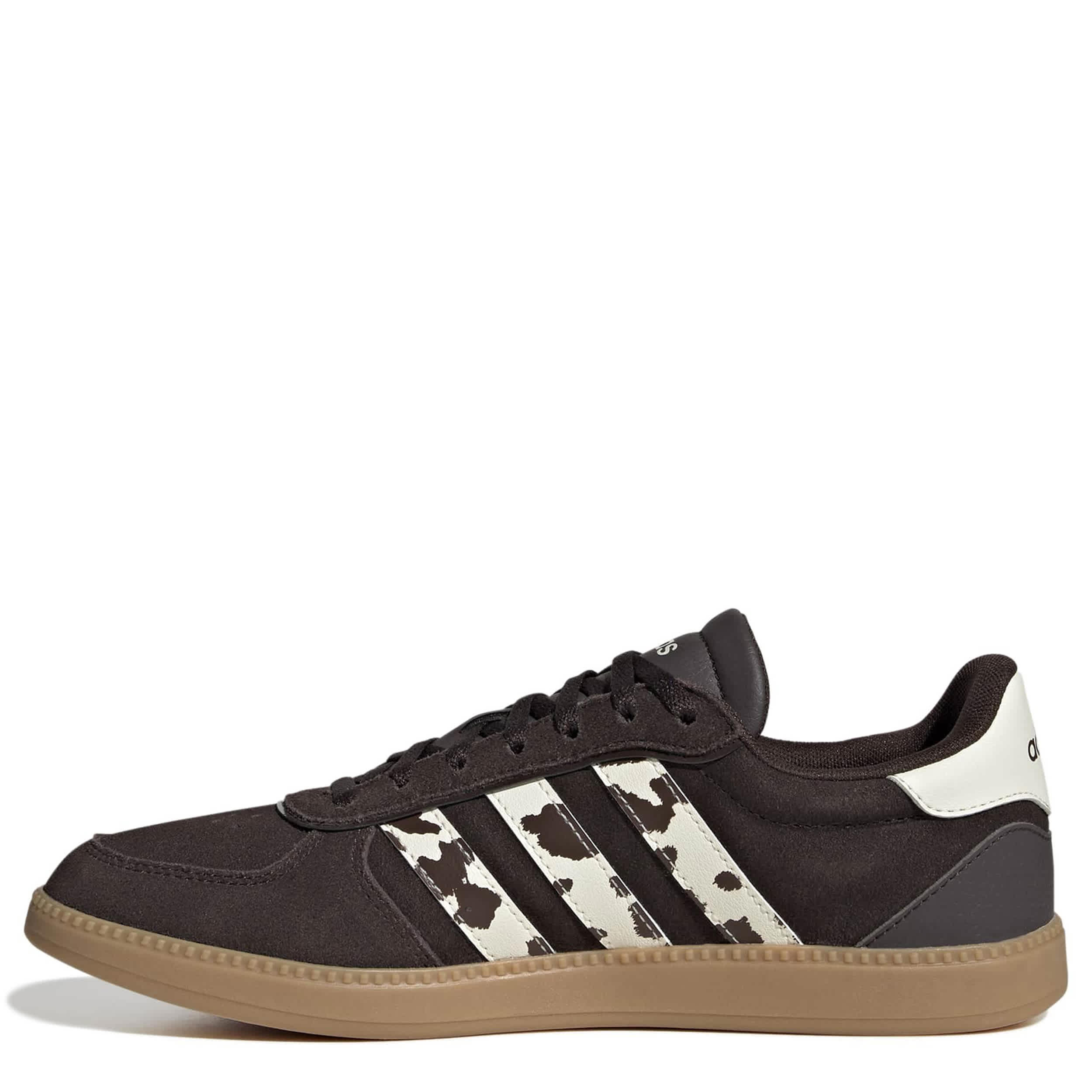 ADIDAS-WOMENS BREAKNET SLEEK SNEAKER-BROWN & ANIMAL