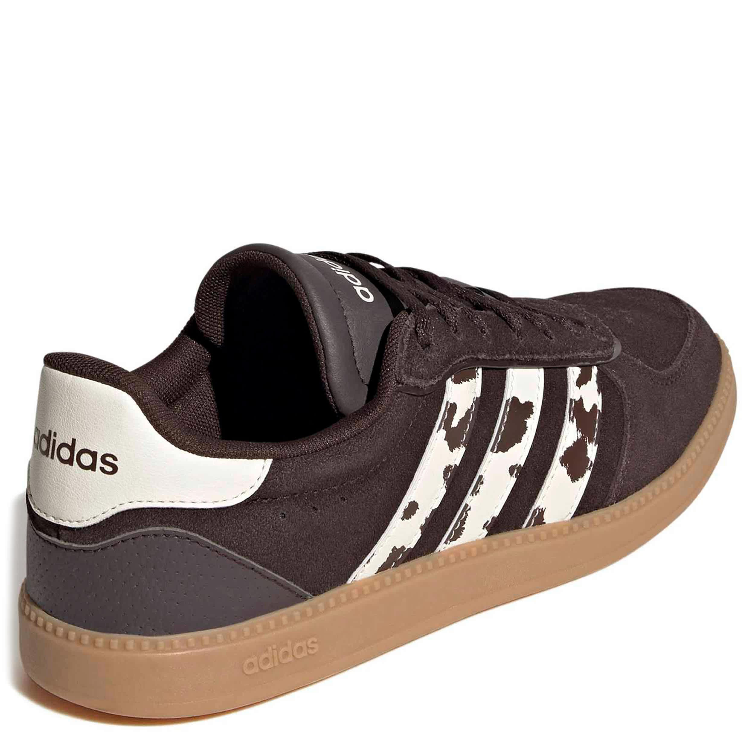 ADIDAS-WOMENS BREAKNET SLEEK SNEAKER-BROWN & ANIMAL