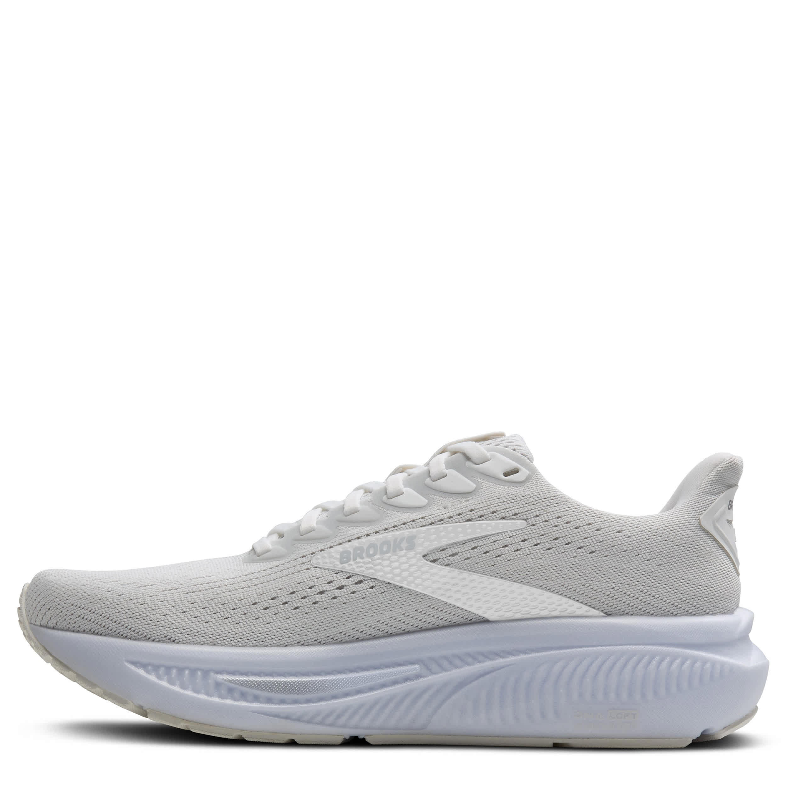 BROOKS-WOMENS GHOST 17 RUNNING SHOE-WHITE & GREY