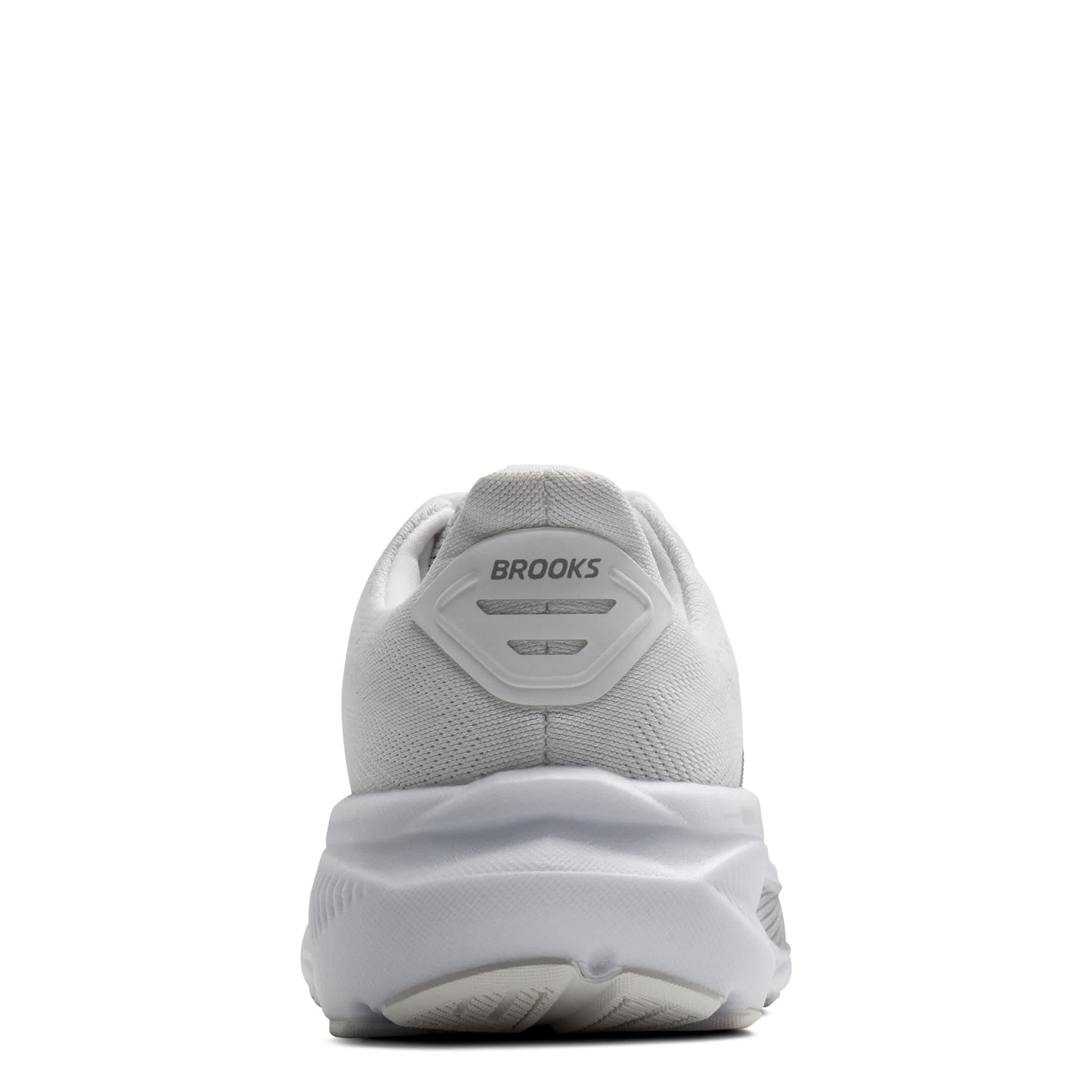 BROOKS-WOMENS GHOST 17 RUNNING SHOE-WHITE & GREY