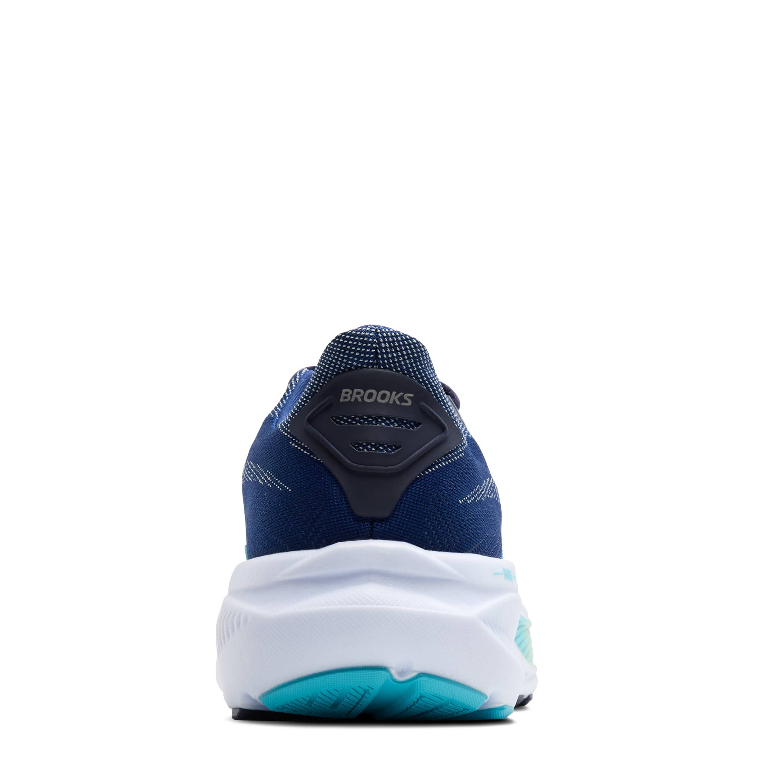BROOKS-WOMENS GHOST 17 RUNNING SHOE-NAVY & TURQUOISE
