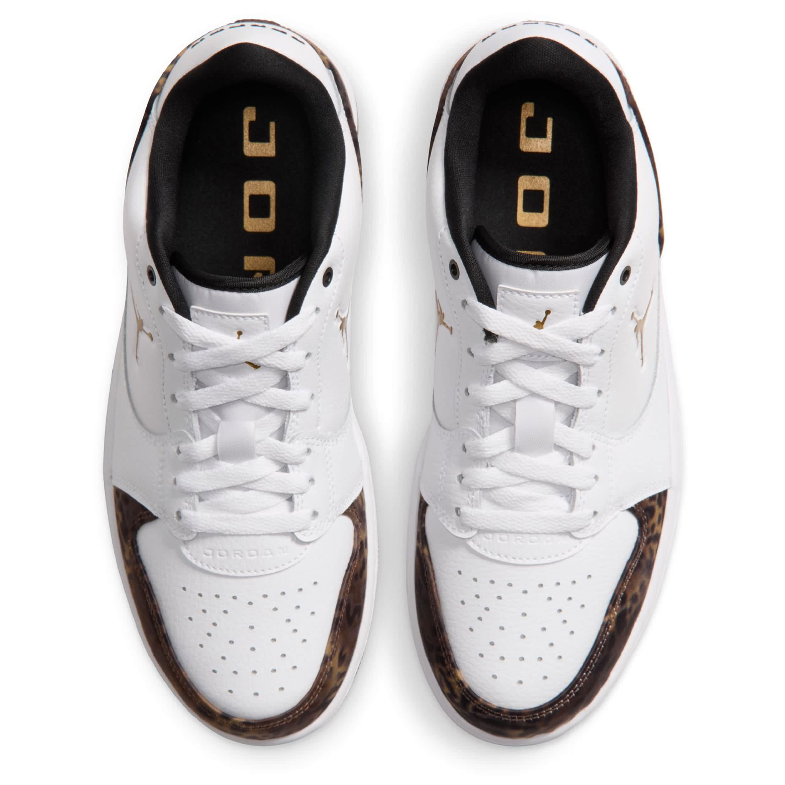 JORDAN-WOMENS COURT CONNECT LOW SNEAKER-LEOPARD & PLATINUM