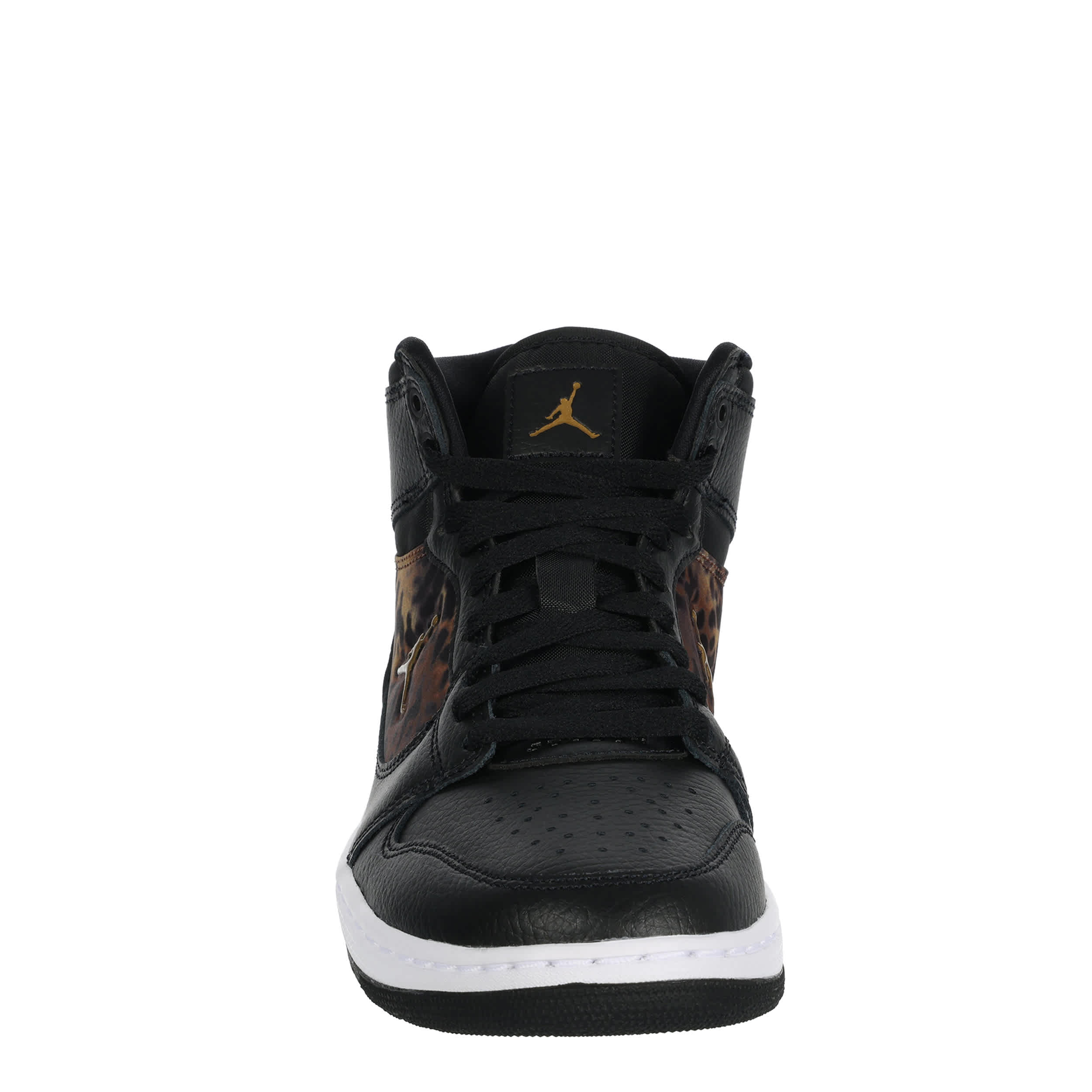 JORDAN-WOMENS COURT CONNECT MID SNEAKER-LEOPARD & BLACK