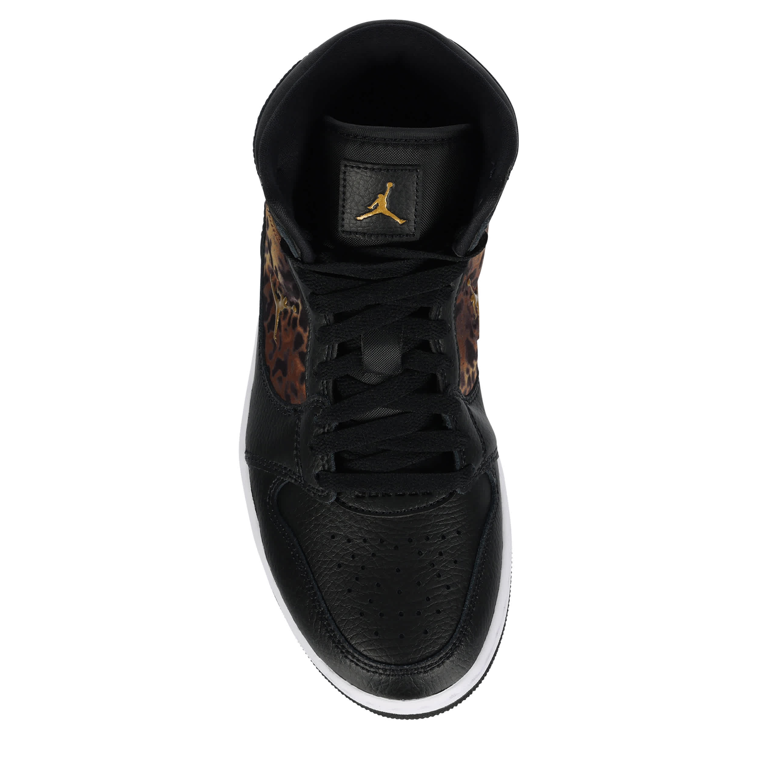JORDAN-WOMENS COURT CONNECT MID SNEAKER-LEOPARD & BLACK