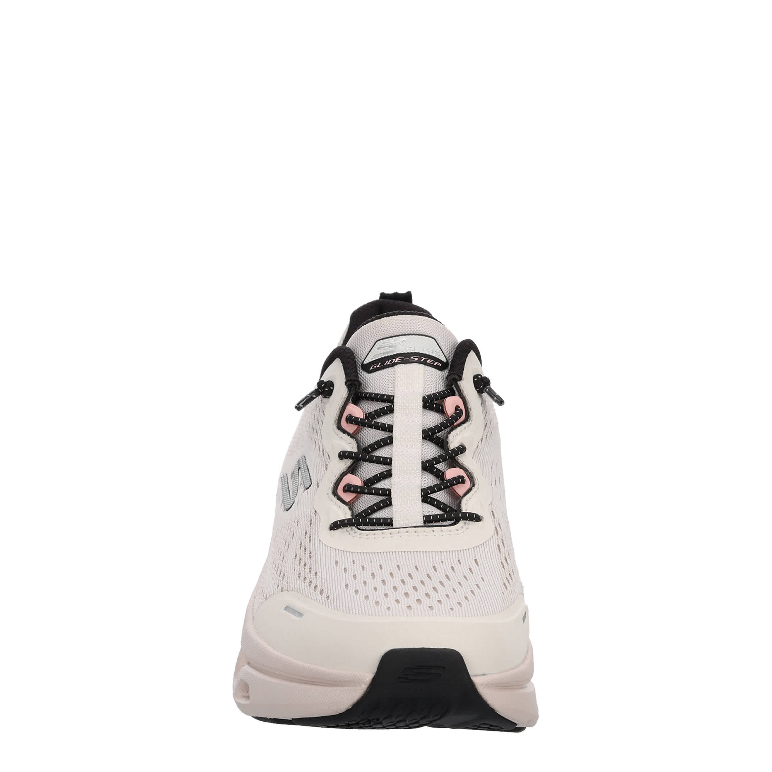 SKECHERS-WOMENS GLIDE STEP ALTUS RUNNING SHOE-NATURAL & BLACK