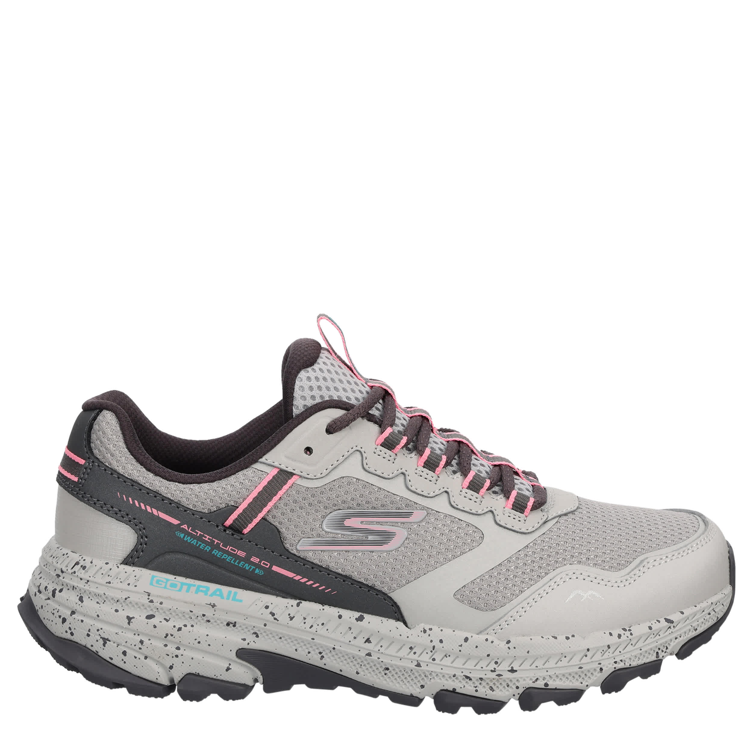 SKECHERS-WOMENS GO RUN TRAIL ALTITUDE 2.0 SNEAKER-GREY & PINK