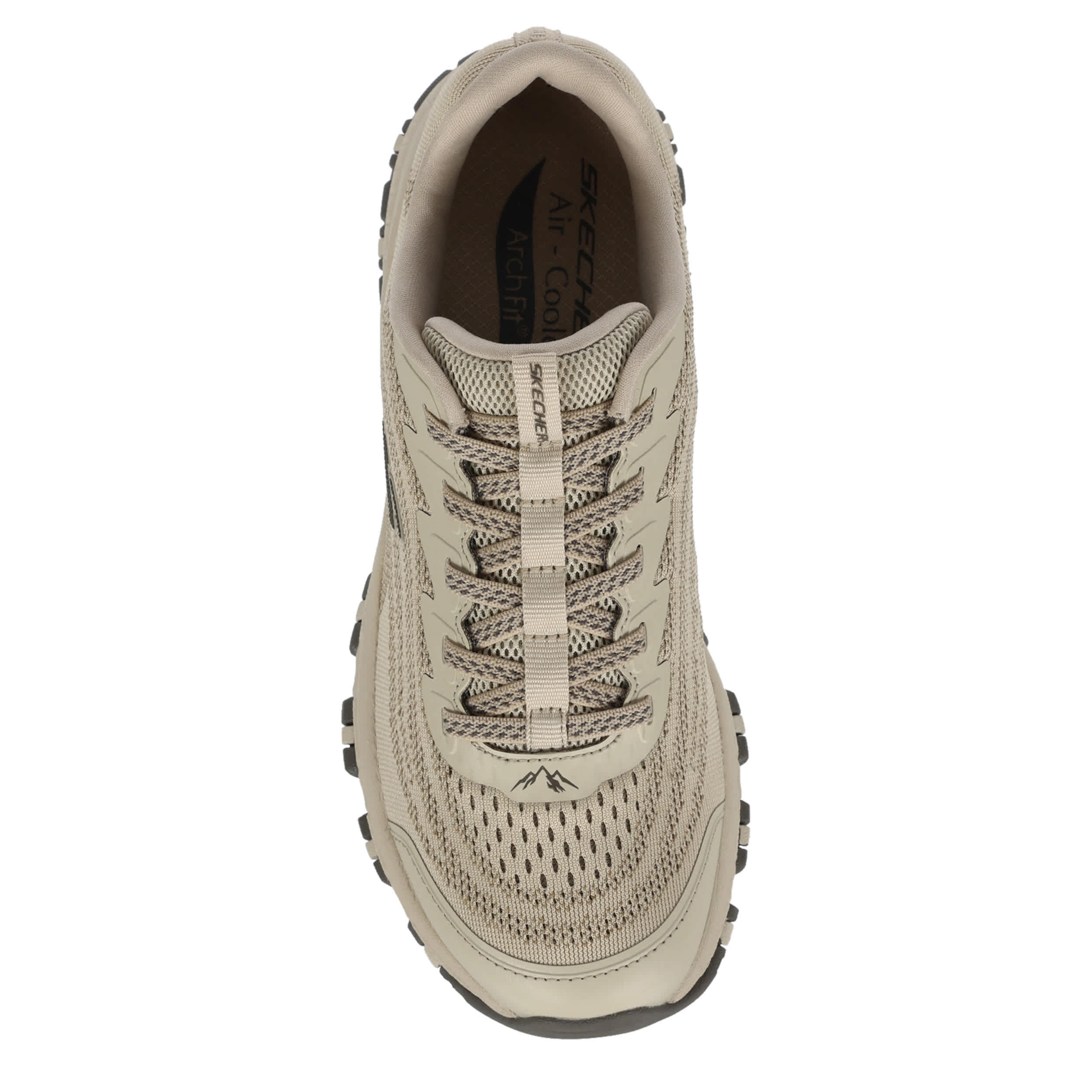 SKECHERS-WOMENS ARCH FIT HILLCREST SNEAKER-TAUPE & BROWN