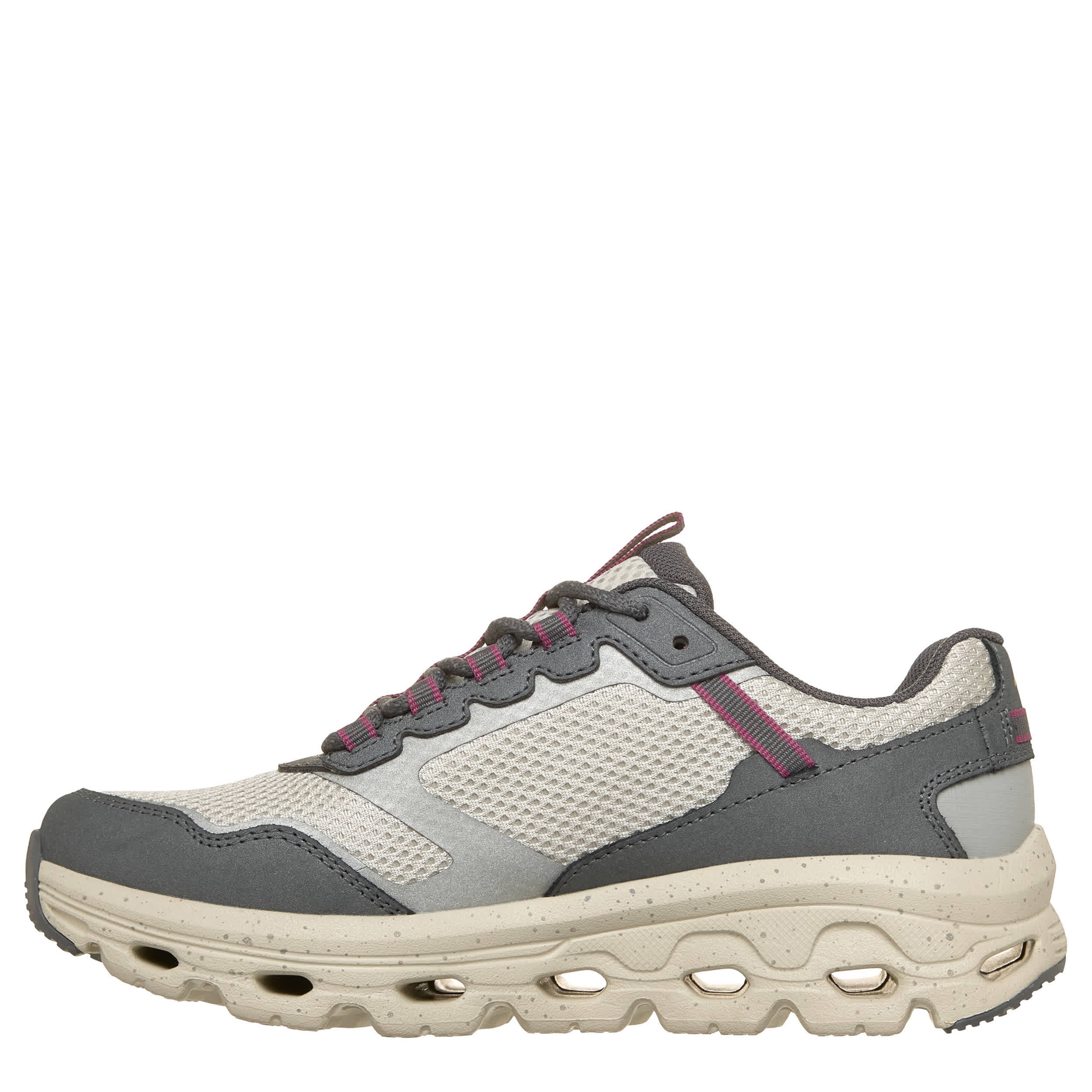 SKECHERS-WOMENS ARCH FIT HILLCREST SNEAKER-PALE GREY & MULTICOLOR