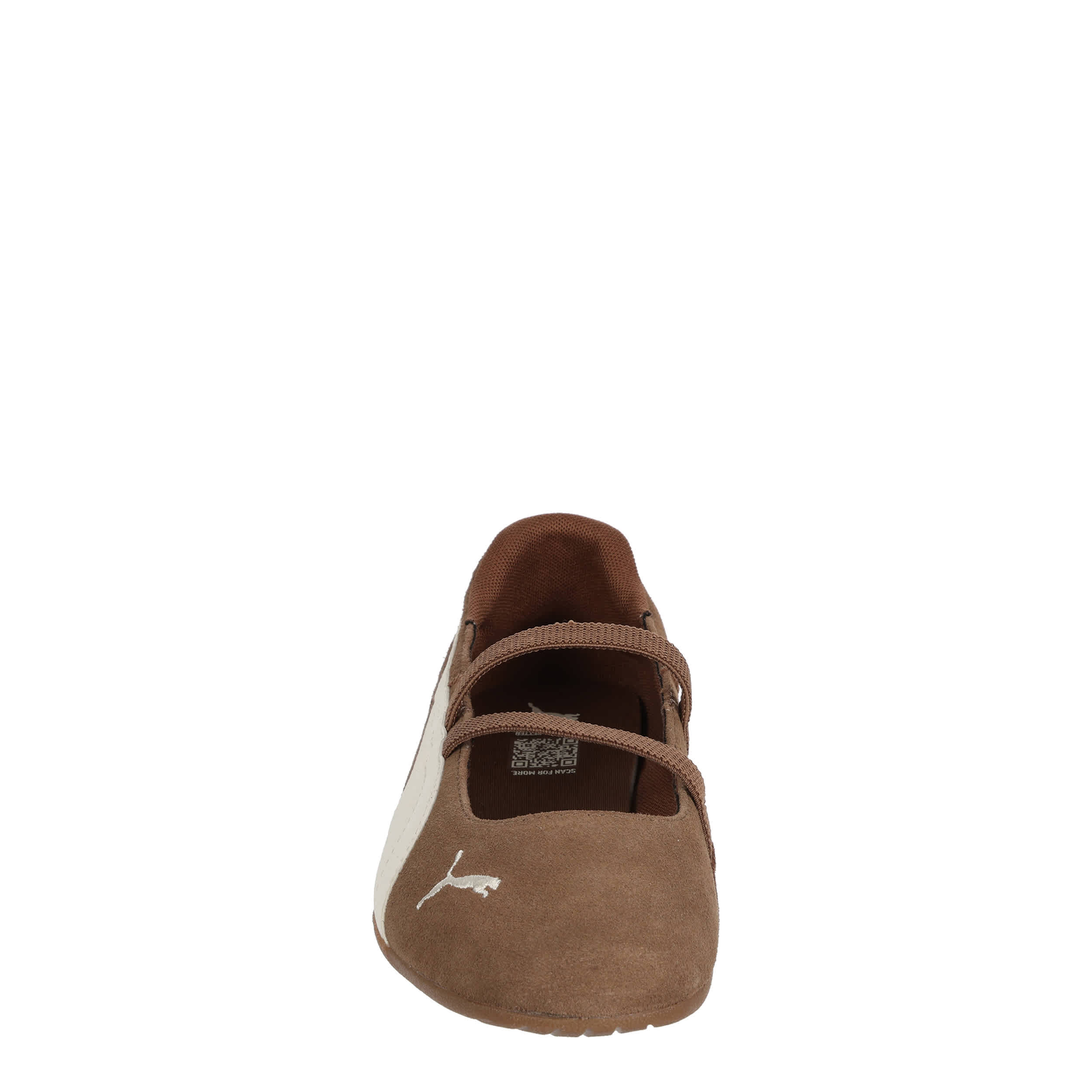 PUMA-WOMENS REPLICATCH BALLET SNEAKER-BROWN & WHITE