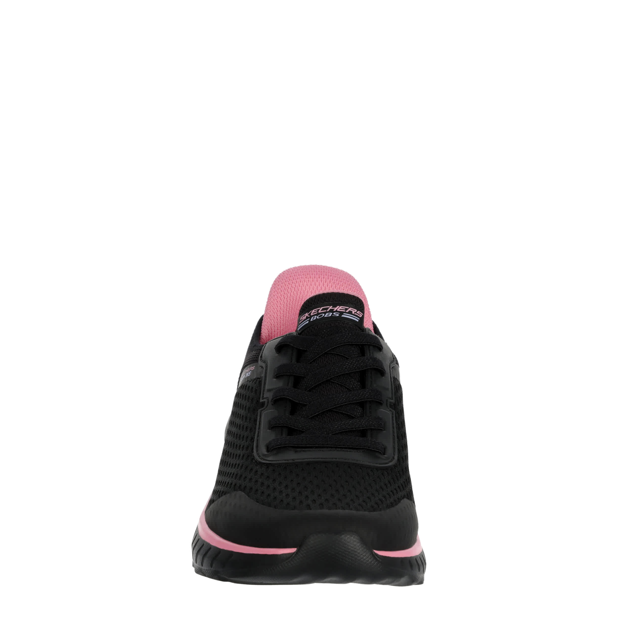 SKECHERS-WOMENS SLIP-INS SQUAD CHAOS SNEAKER-BLACK & MULTICOLOR