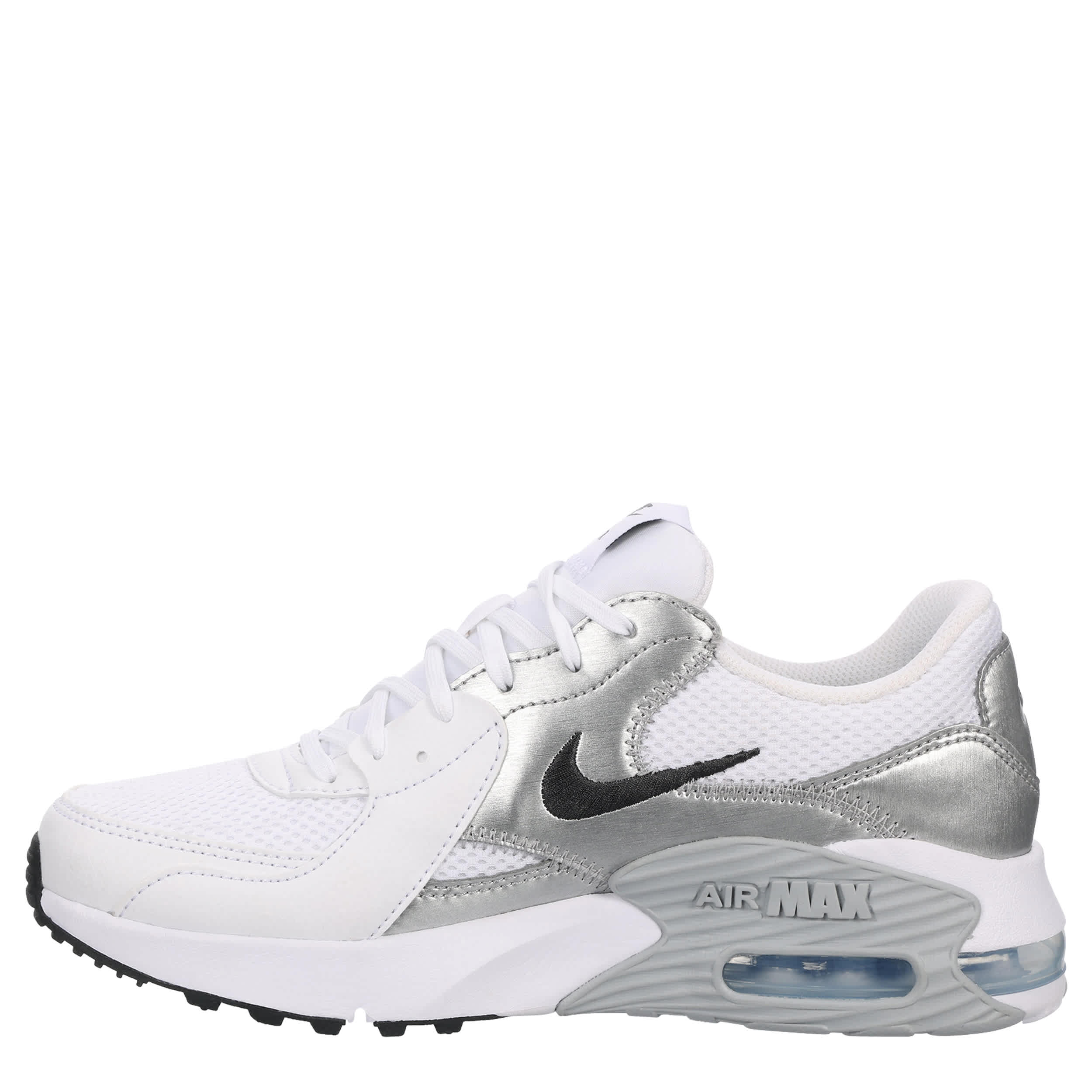 NIKE-WOMENS AIR MAX EXCEE SNEAKER-SILVER & WHITE