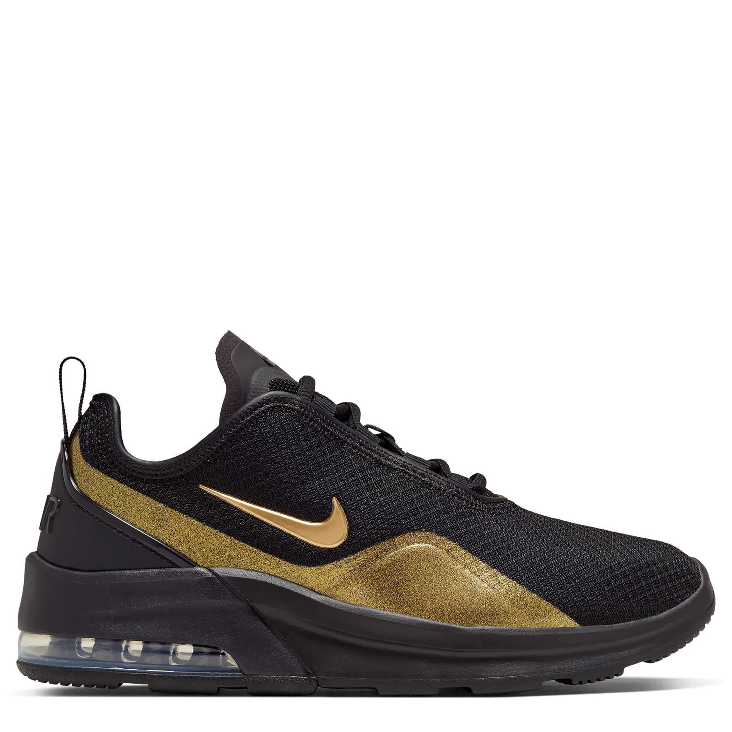 NIKE-WOMENS AIR MAX MOTION 2 SNEAKER-BLACK & GOLD