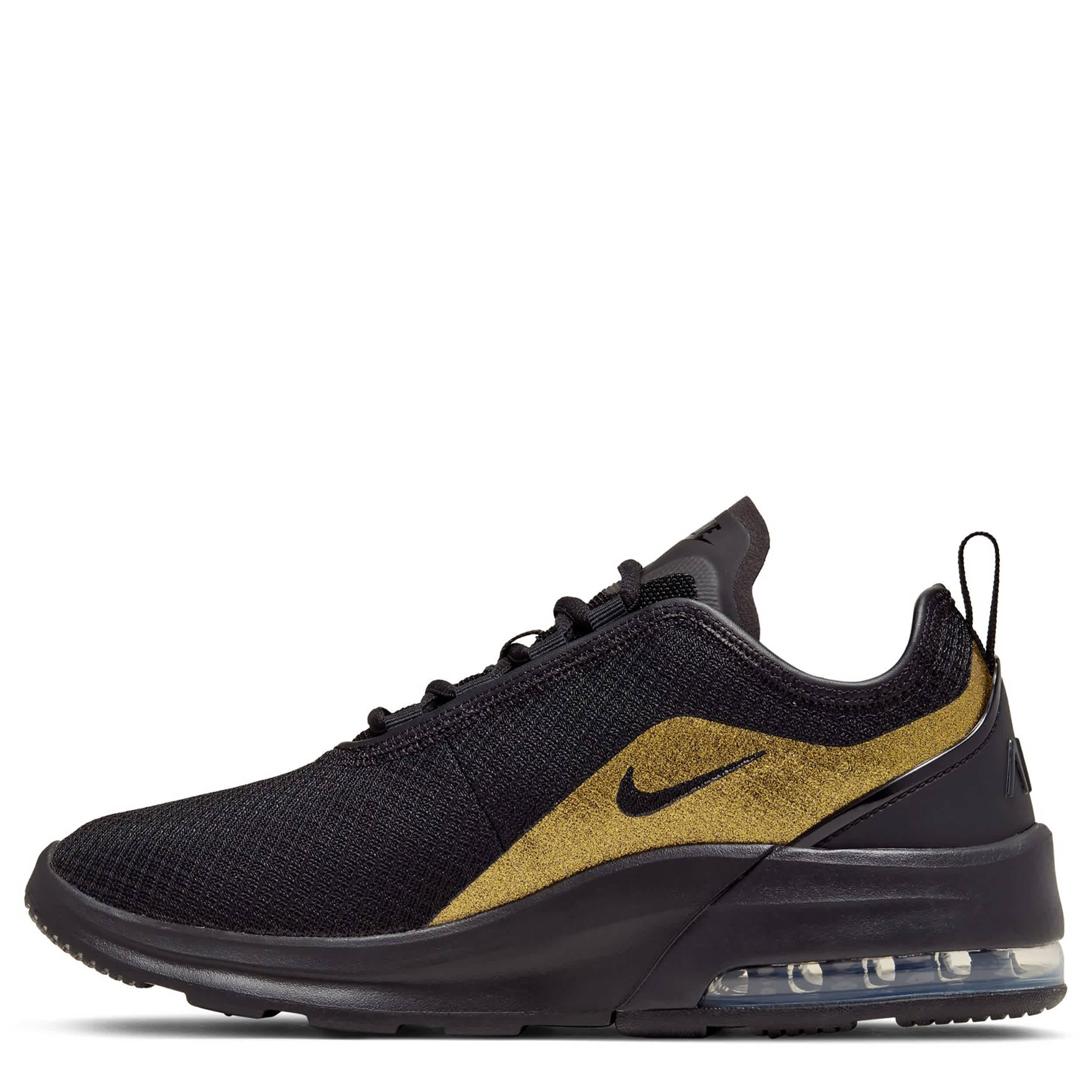 NIKE-WOMENS AIR MAX MOTION 2 SNEAKER-BLACK & GOLD