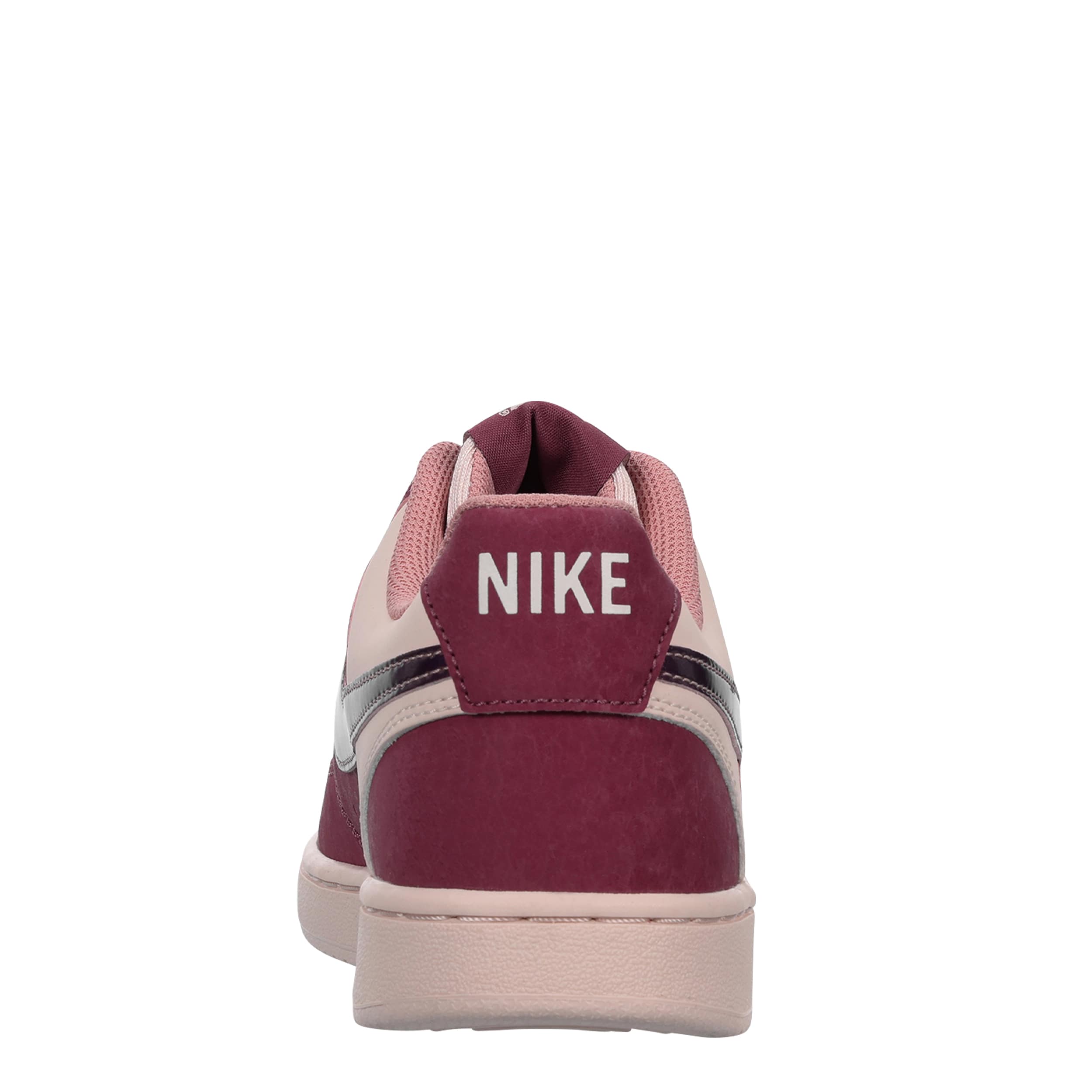 NIKE-WOMENS COURT VISION LOW SNEAKER-BURGUNDY & BRONZE