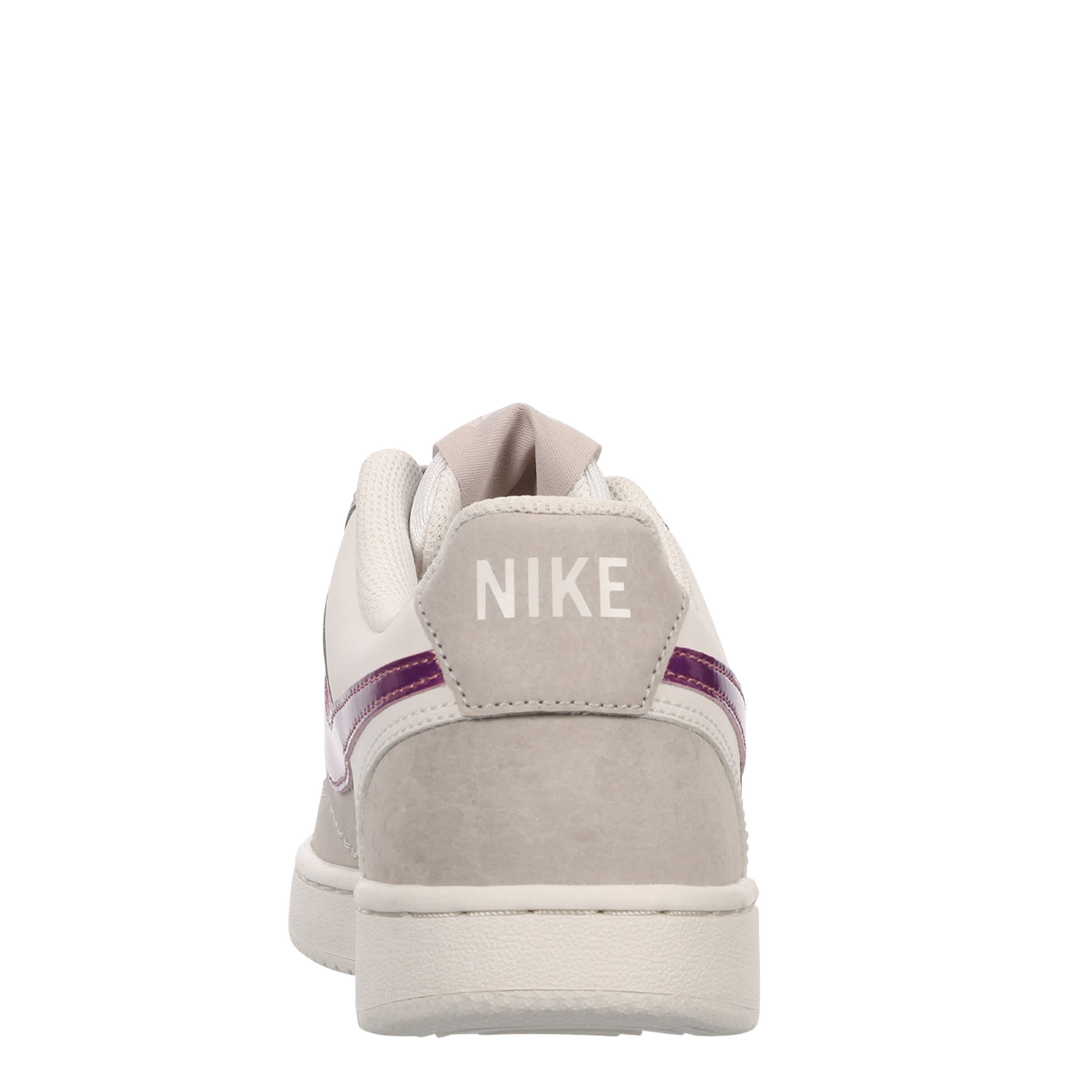 NIKE-WOMENS COURT VISION LOW SNEAKER-GREY & OFF WHITE