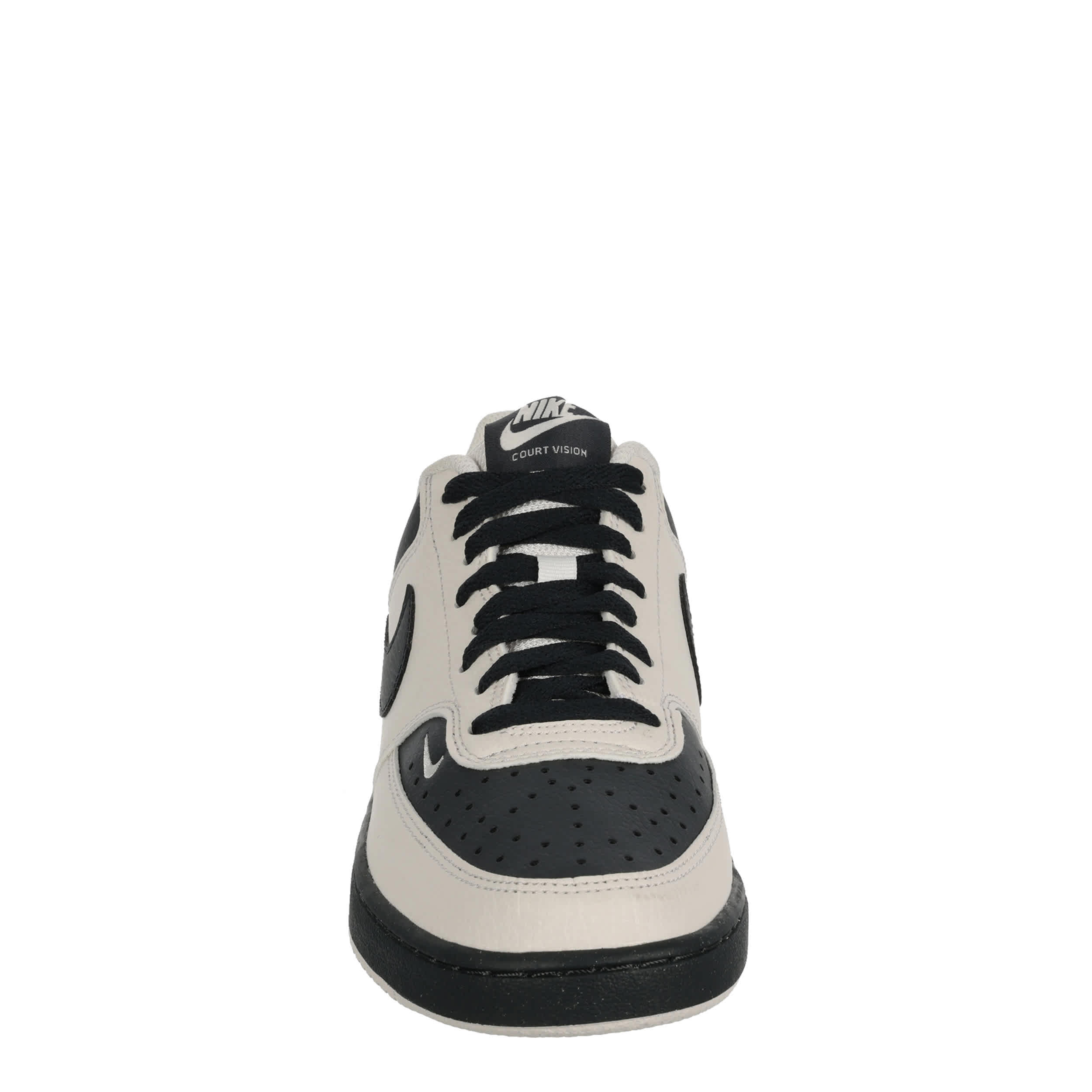 NIKE-WOMENS COURT VISION LOW SNEAKER-DARK GREY & OFF WHITE