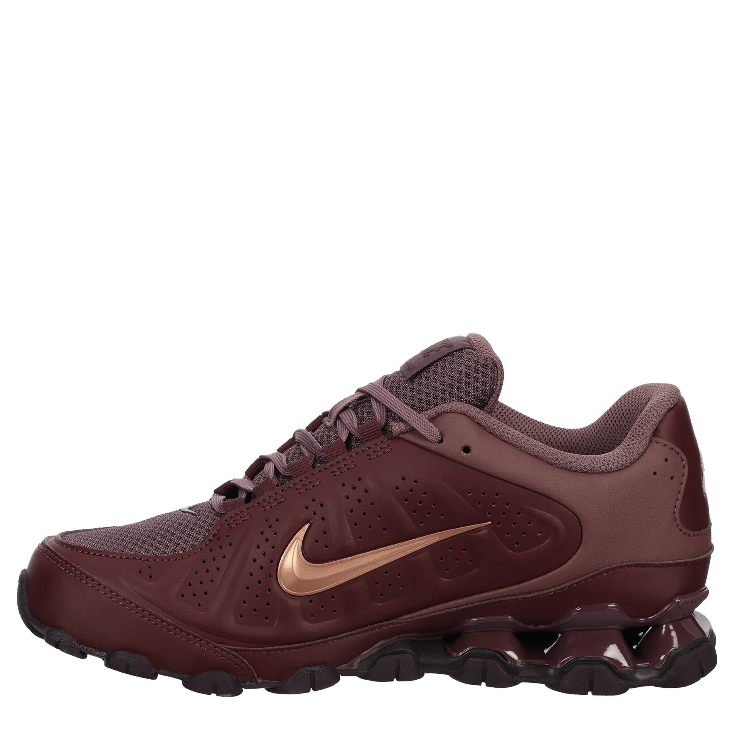 NIKE-WOMENS REAX 8 NSW SNEAKER-BURGUNDY & BRONZE