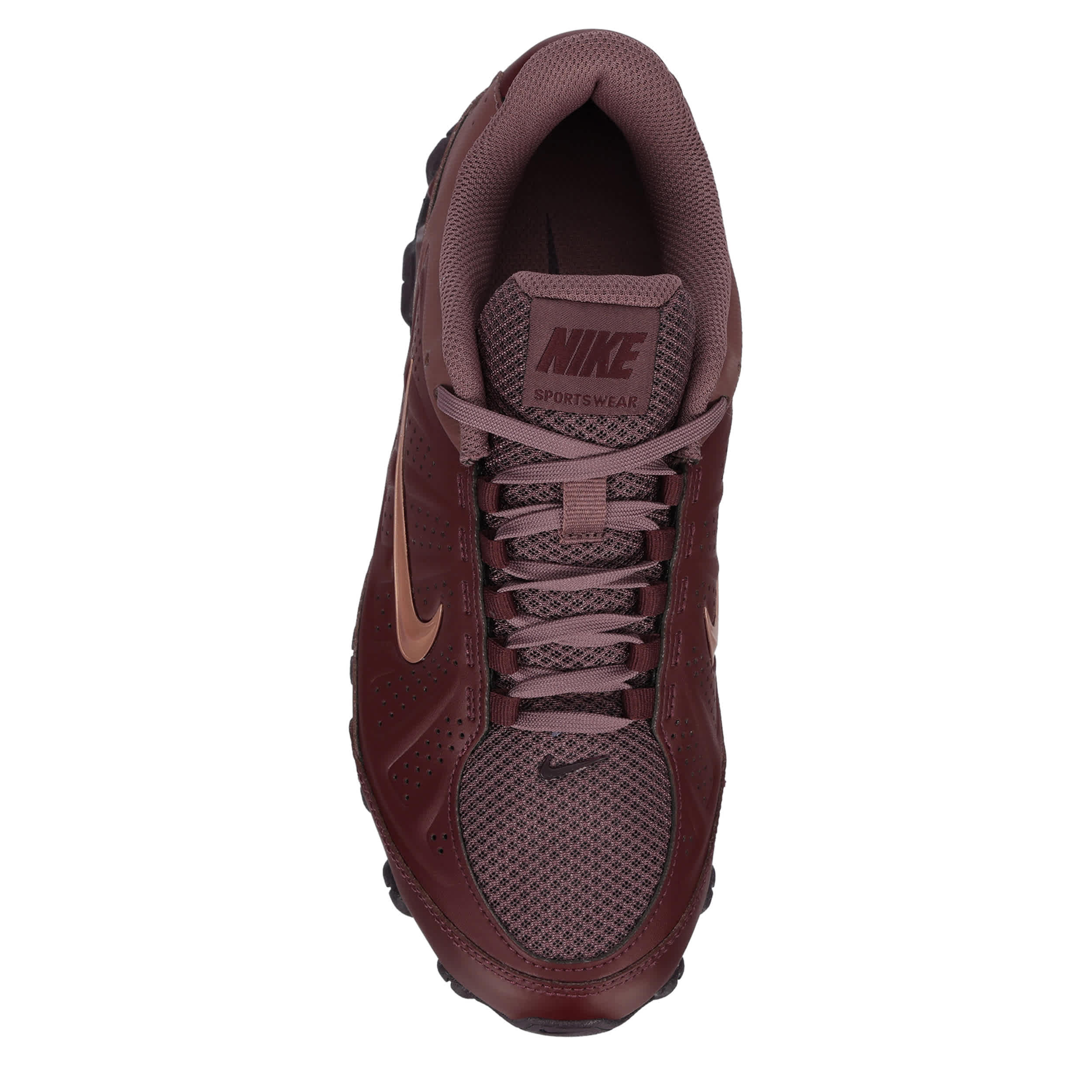 NIKE-WOMENS REAX 8 NSW SNEAKER-BURGUNDY & BRONZE