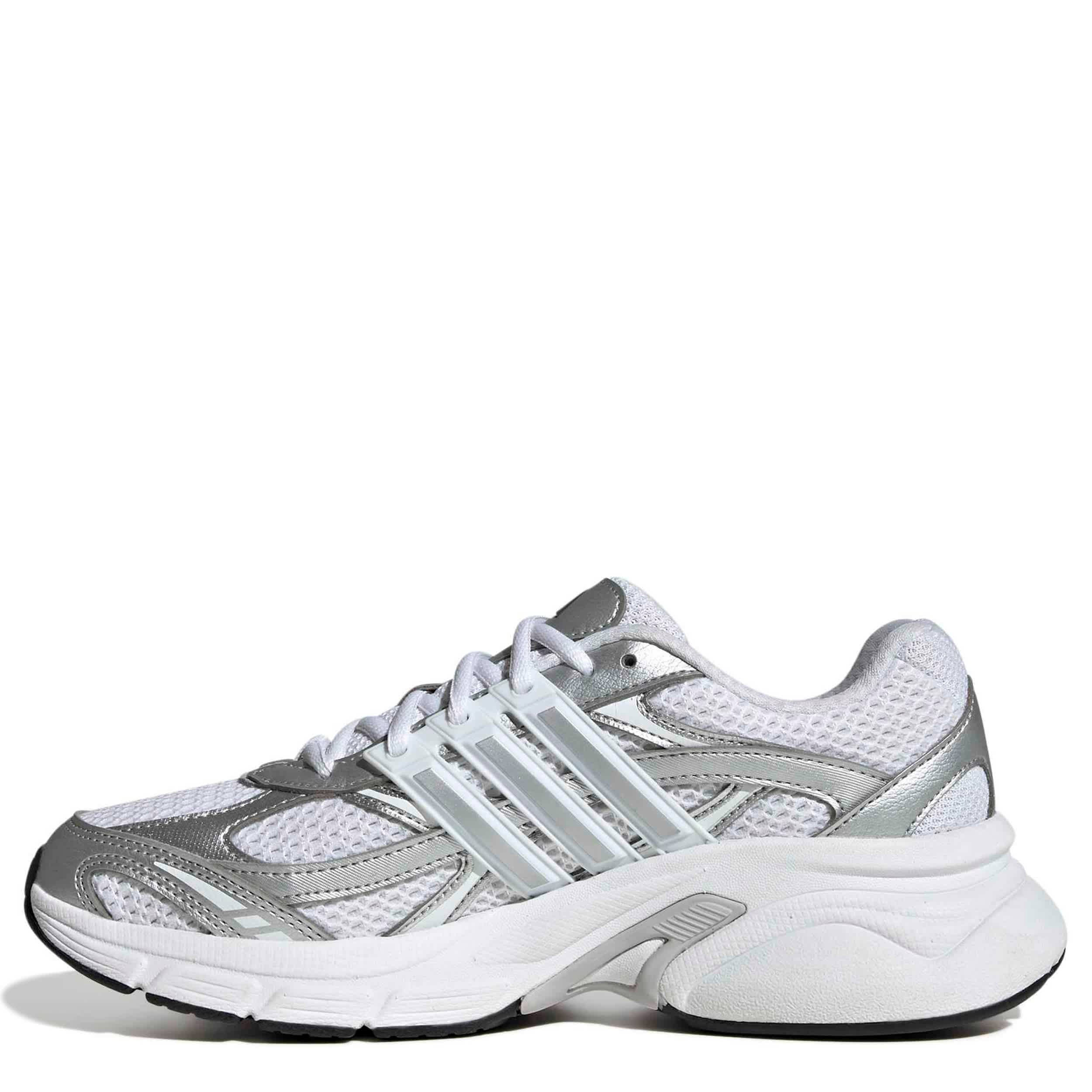 ADIDAS-WOMENS STARGLIDE SNEAKER-WHITE & SILVER