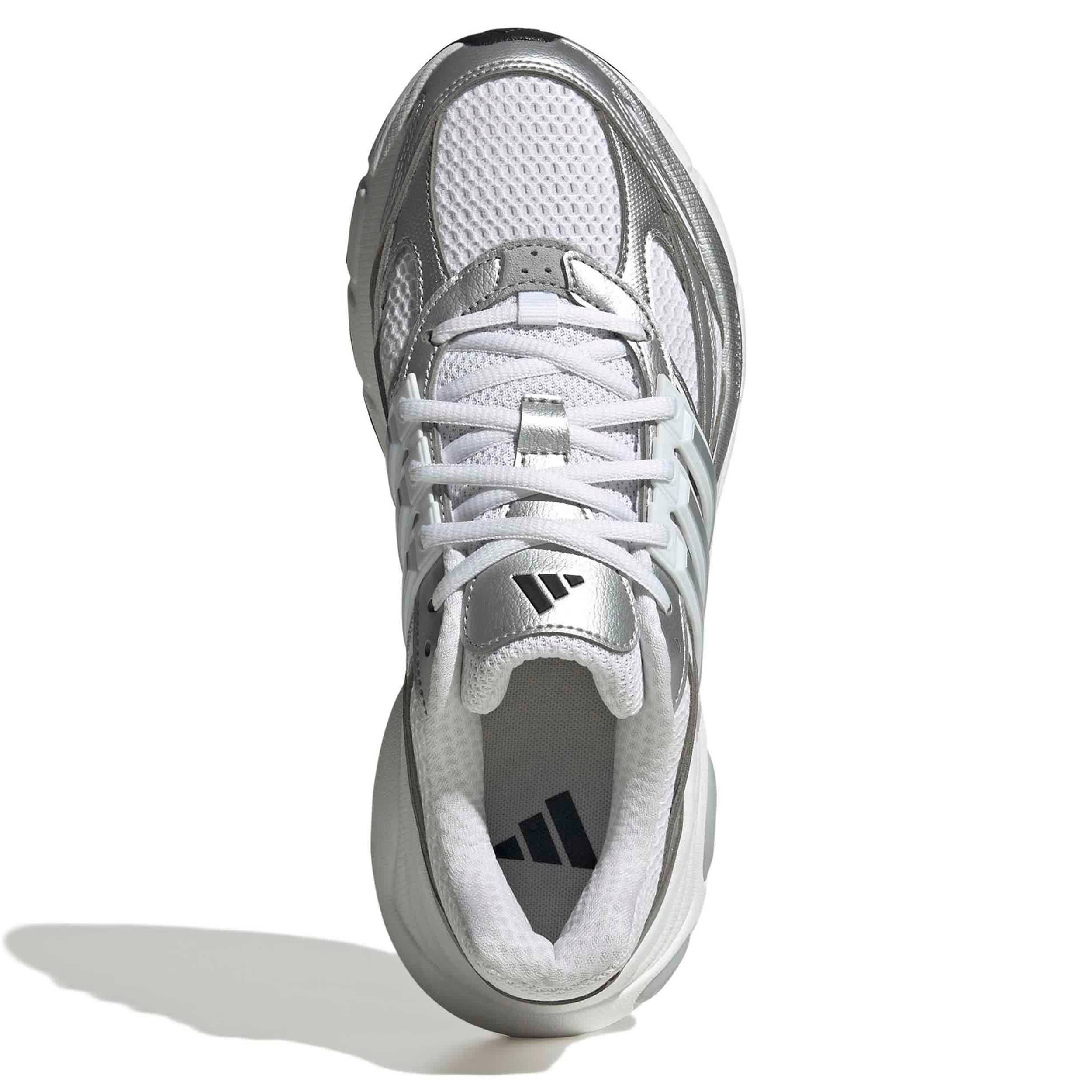 ADIDAS-WOMENS STARGLIDE SNEAKER-WHITE & SILVER