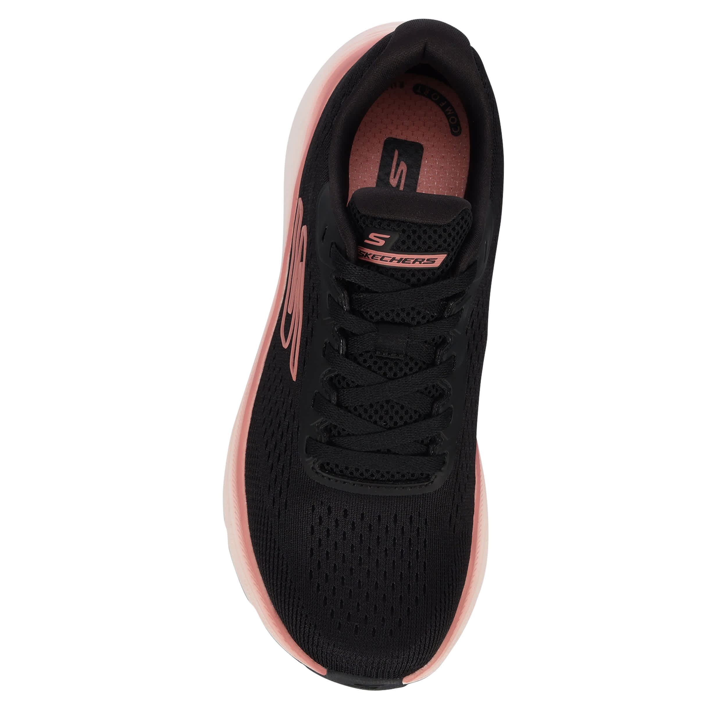 SKECHERS-WOMENS GO RUN CONSISTENT 3.0 RUNNING SHOE-BLACK & MAUVE