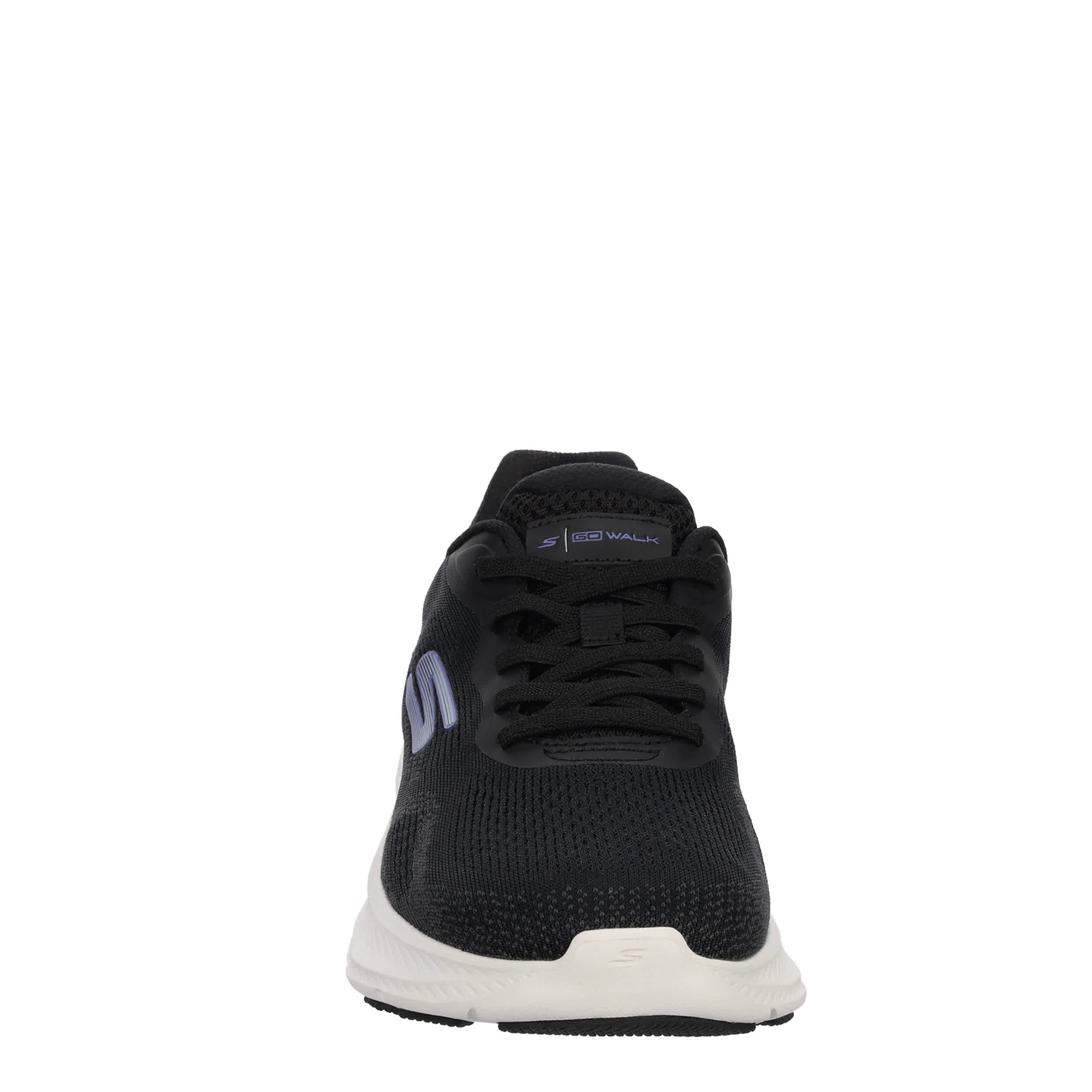SKECHERS-WOMENS GO WALK FLEX PLUS RUNNING SHOE-BLACK & PURPLE